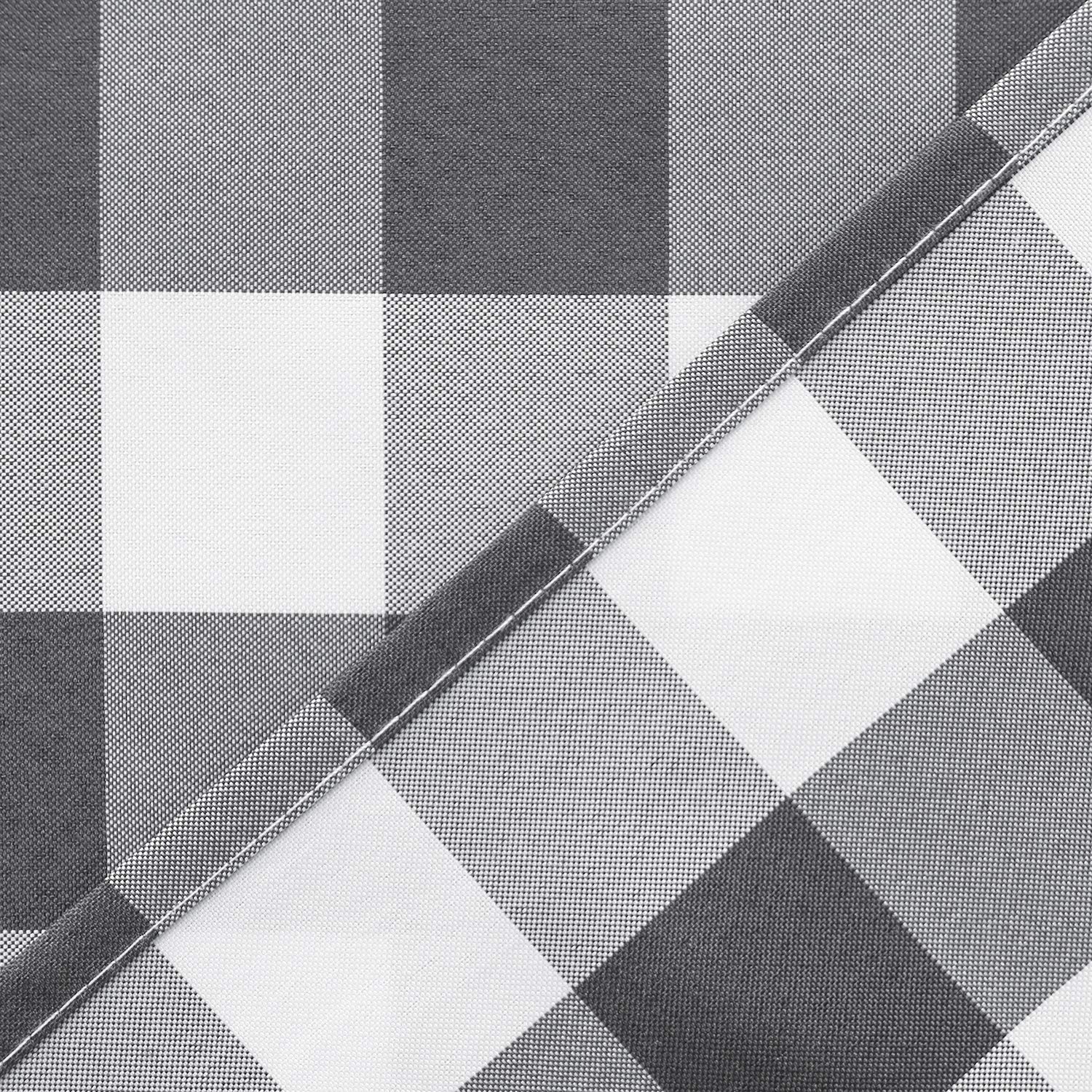 Hiasan Lot de 3 Rideaux de Cuisine Semi-Transparents Gris - Protection de