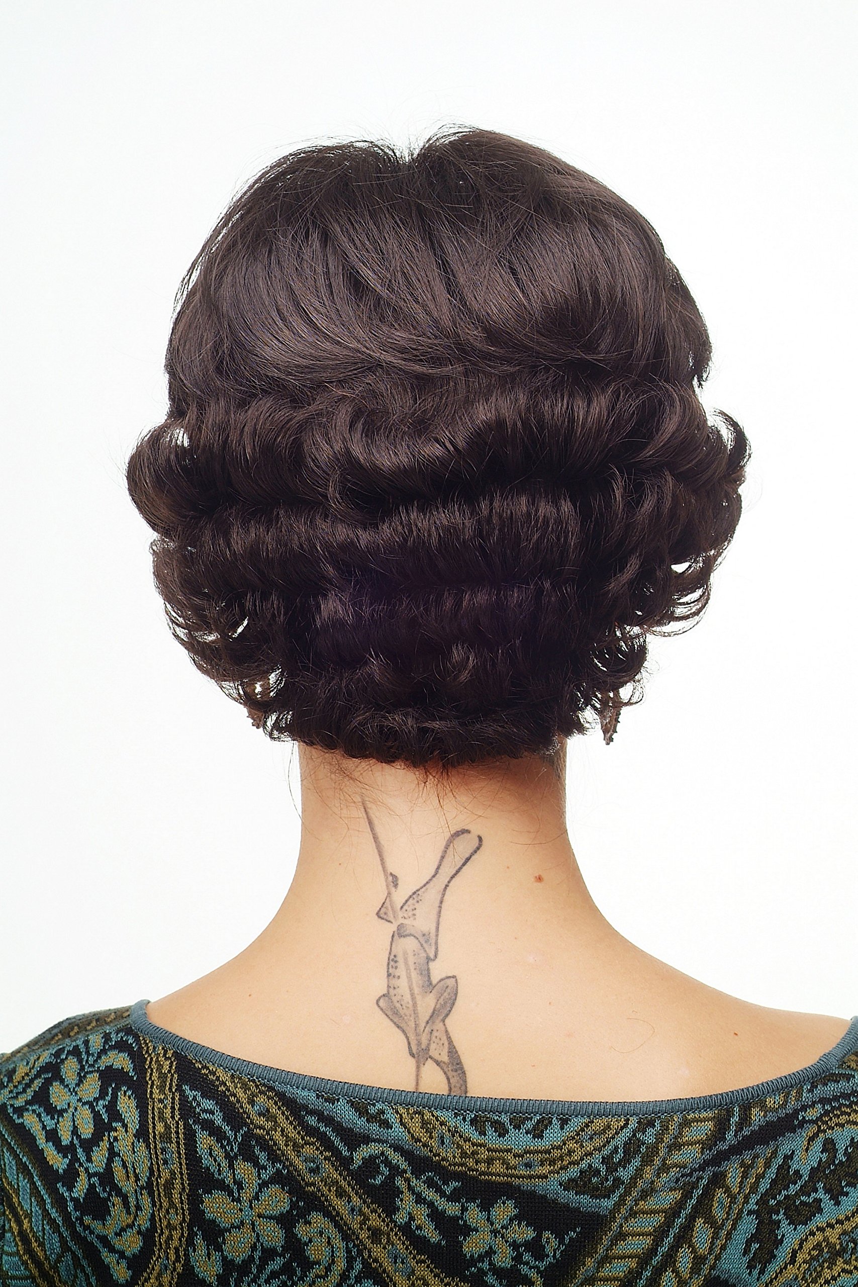 WIG ME UP - DW181-4 Lady Quality Wig short wavy dark brown elaborately styled, brown (4), Length: approx. 25 cm - Image 4