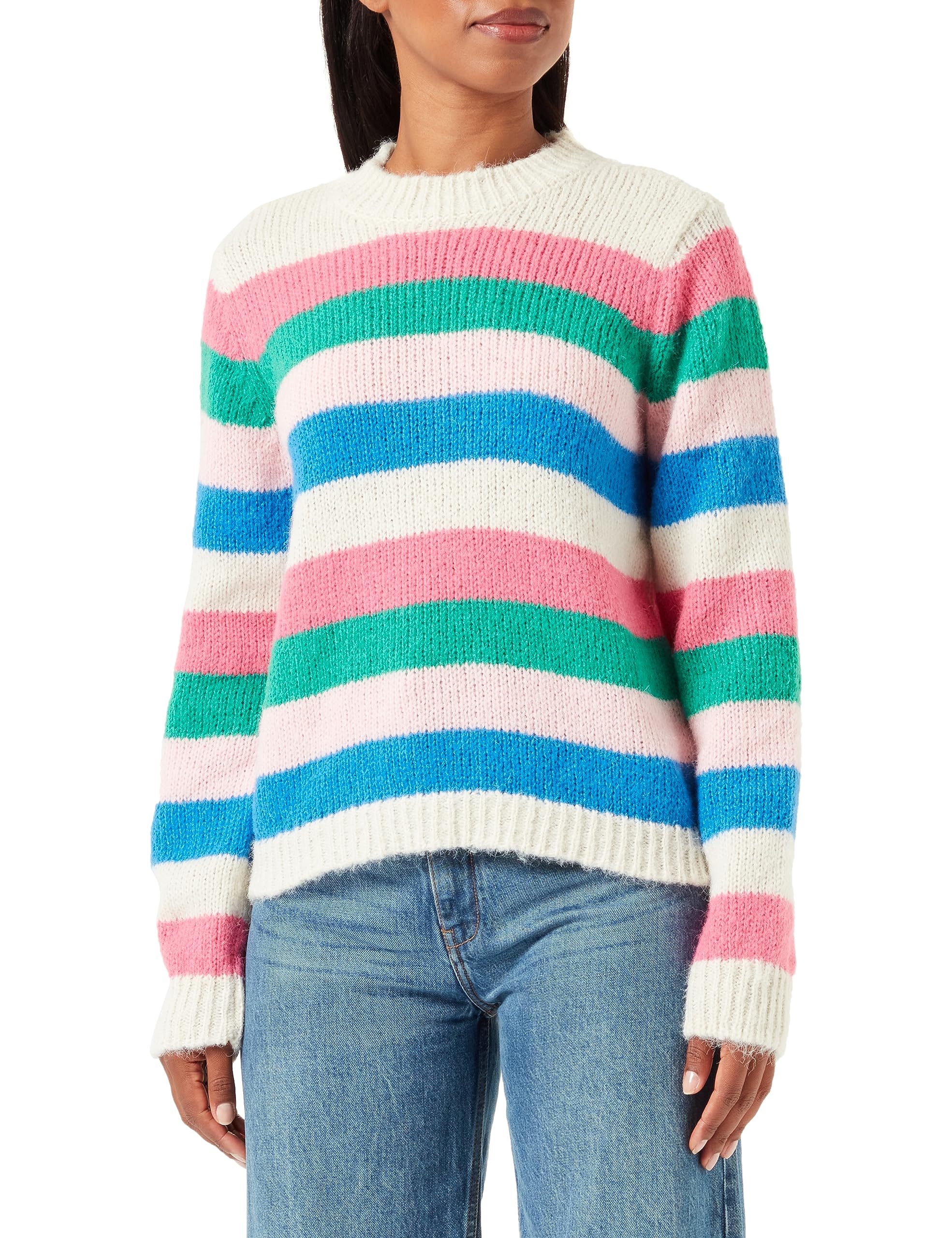 PIECESWomen's Pcnatasha Ls O-neck Knit Noos Bc Sweater