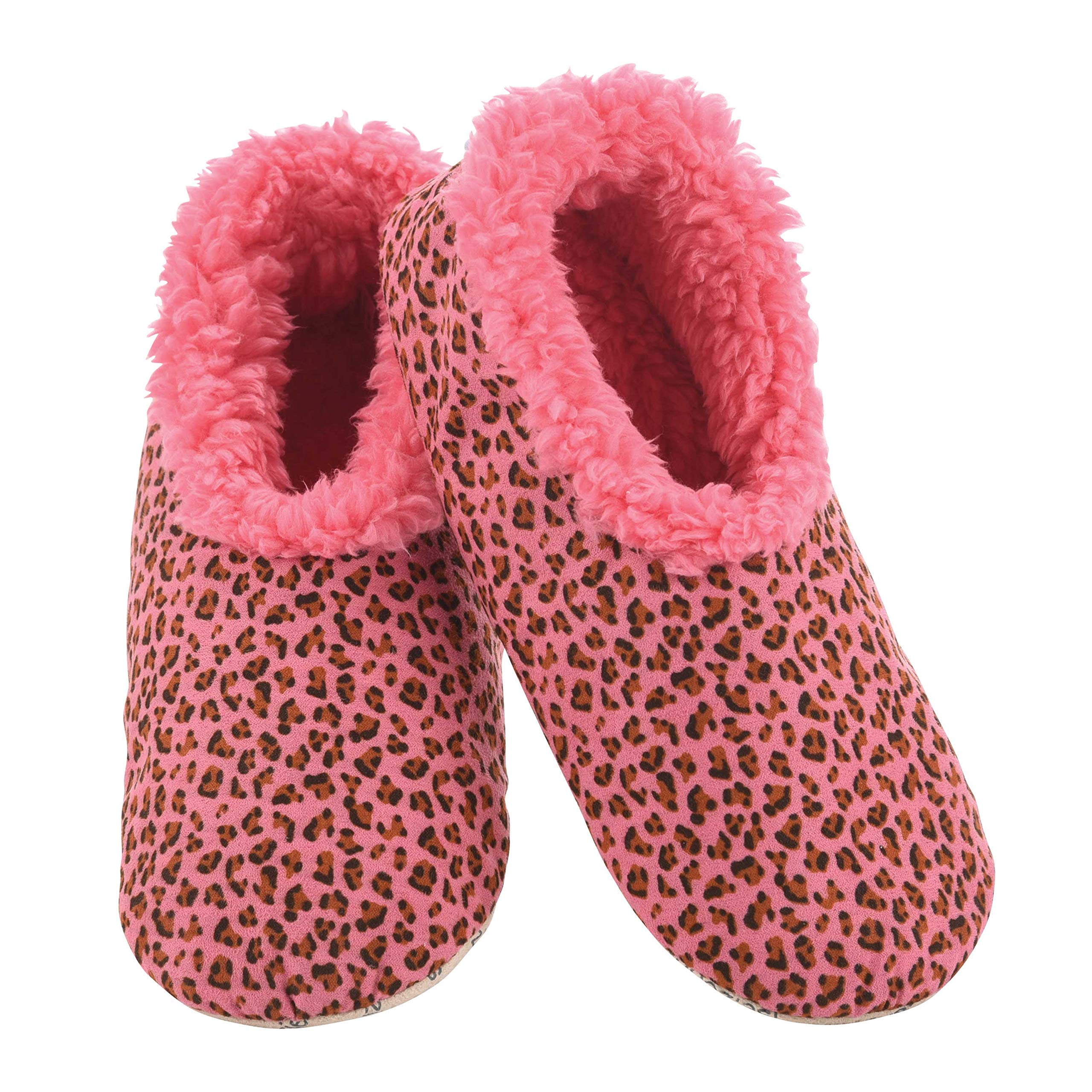 Snoozies Sherpa-Lined Slipper Socks - Fuzzy and Cute Slippers for Women with Non-Slip Sole - Ladies Warm Slippers