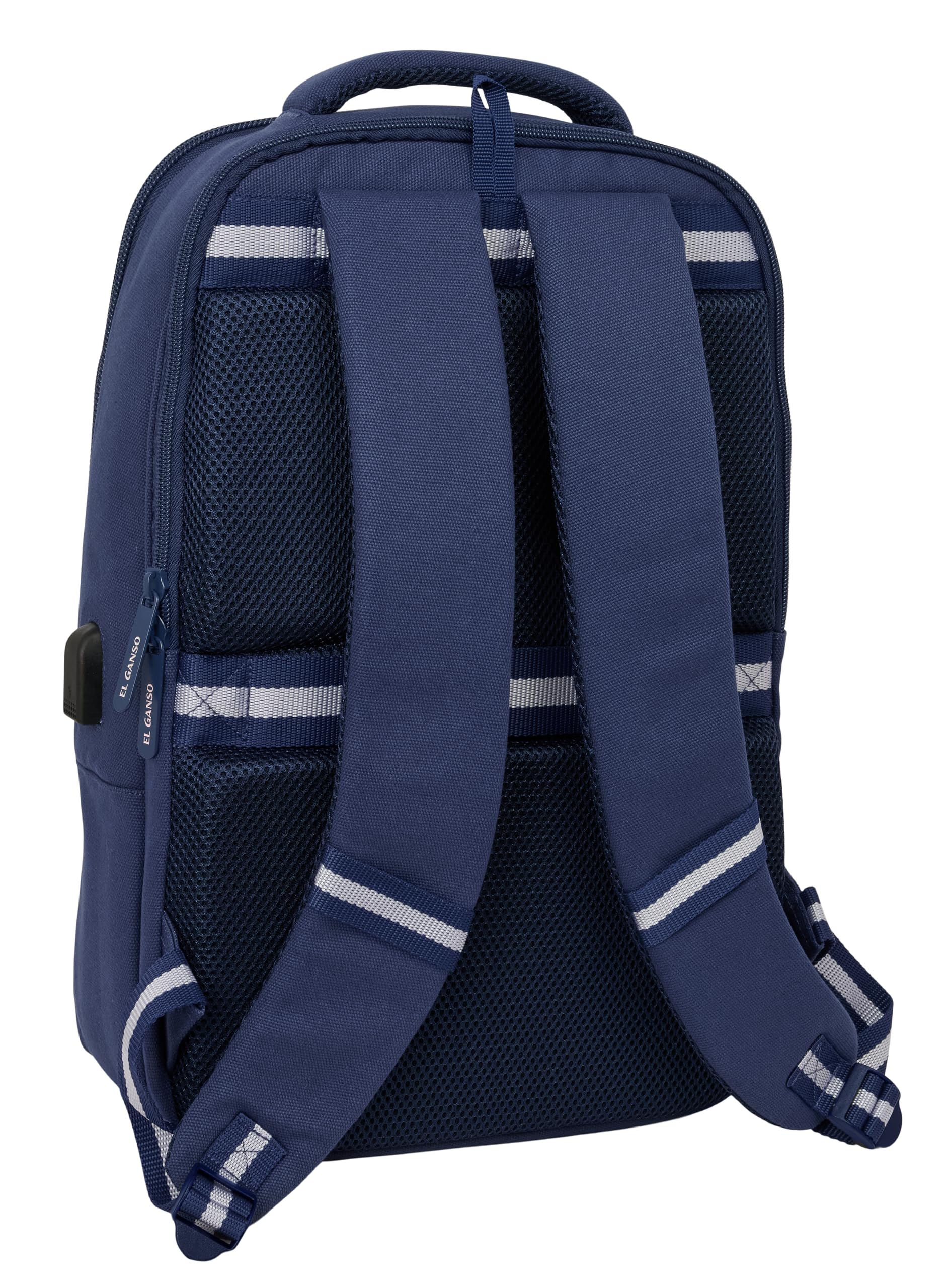 EL GANSO JEANS - Mochila para Portátil 15.6" con Bolsillo para Tablet y Conector USB, Ideal para Jóvenes de Diferentes Edades, Cómoda y Versátil, Calidad y Resistencia, 29x15x44 cm