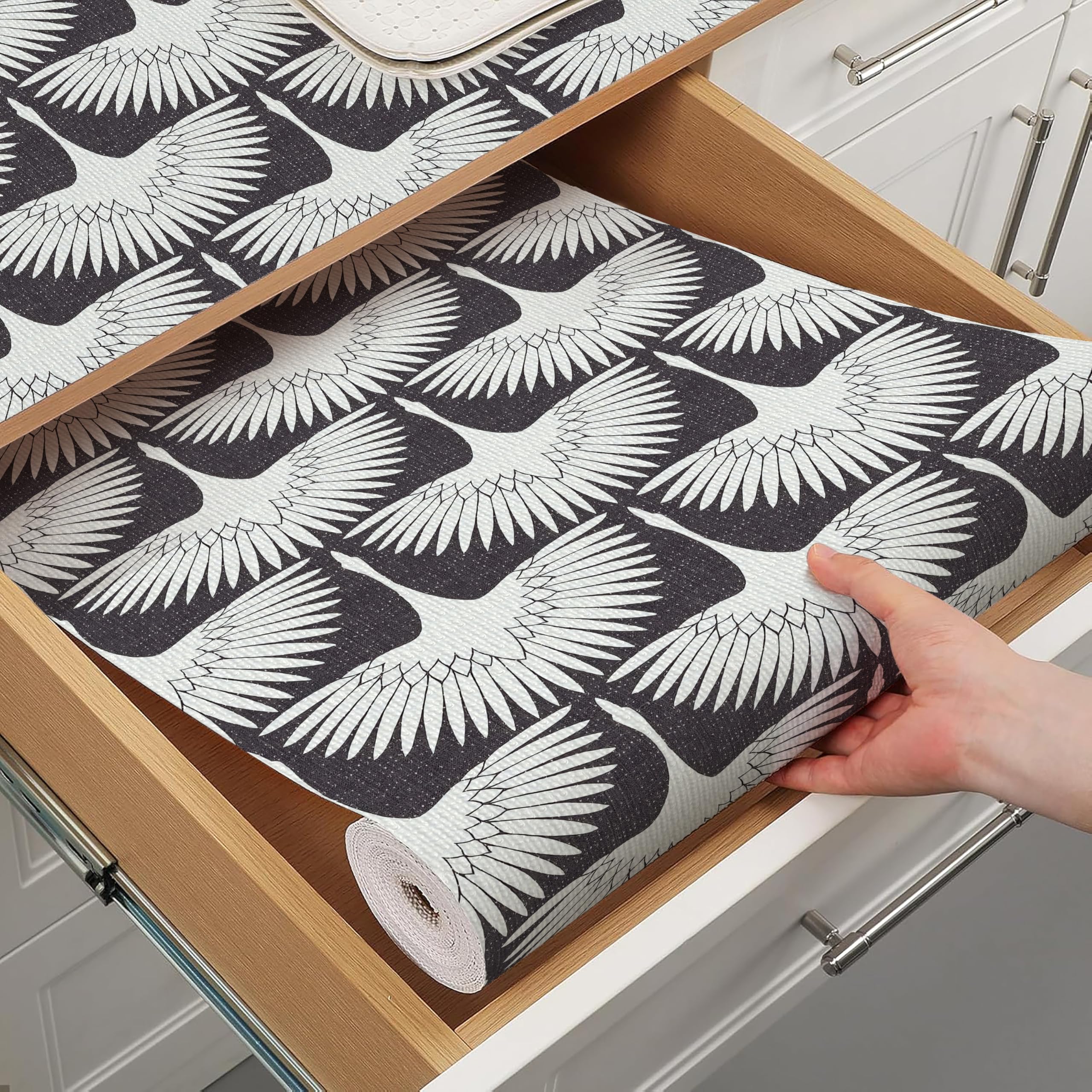 Forro de estante para armarios de cocina ideal para organizar cajones y decorar el hogar