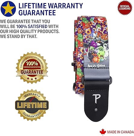 Perri's/ペリーズ Angry Birdsデザイン 公式ライセンス ギター ストラップ 2インチ