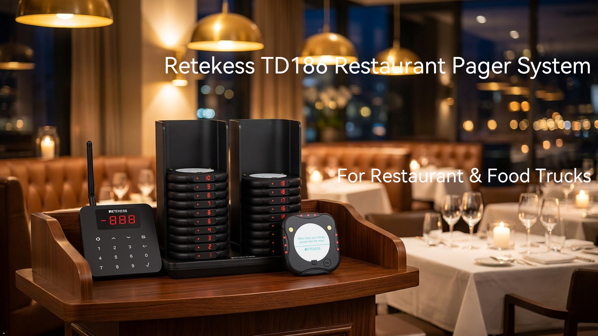 Amazon.com: Retekess TD186 Restaurant Pager System Buzzers 