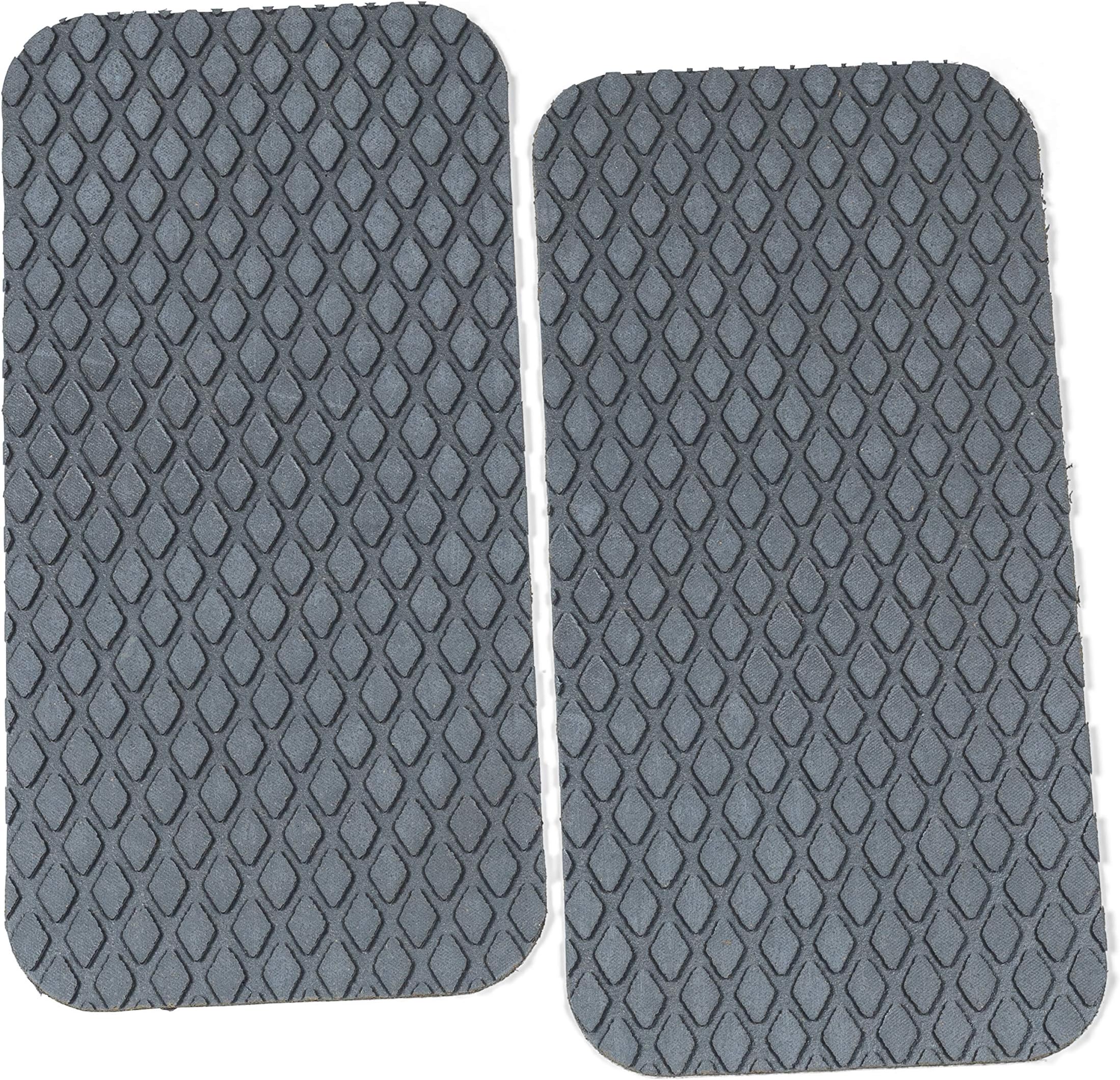 Lewmar Treadmaster Diamond Step Pad, Size 1, Measures 10-34" W x 5-1/4" D, self-Adhesive Backing, Chemical Resistant Nitrite PVC Construction, 2 Pack, Grey - 2020212503