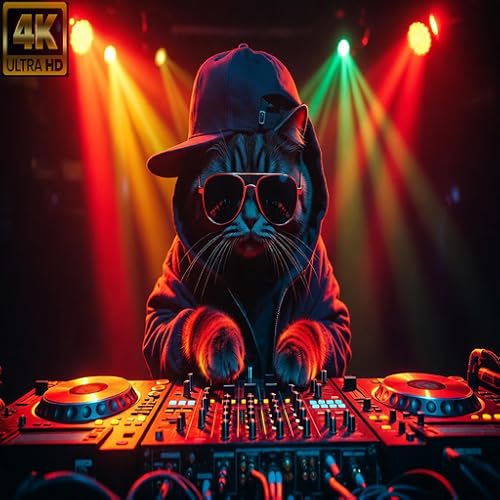 DJ Cat Disco Music – Fun Club Beat for Cat Videos, Apps, Parties & Background Use