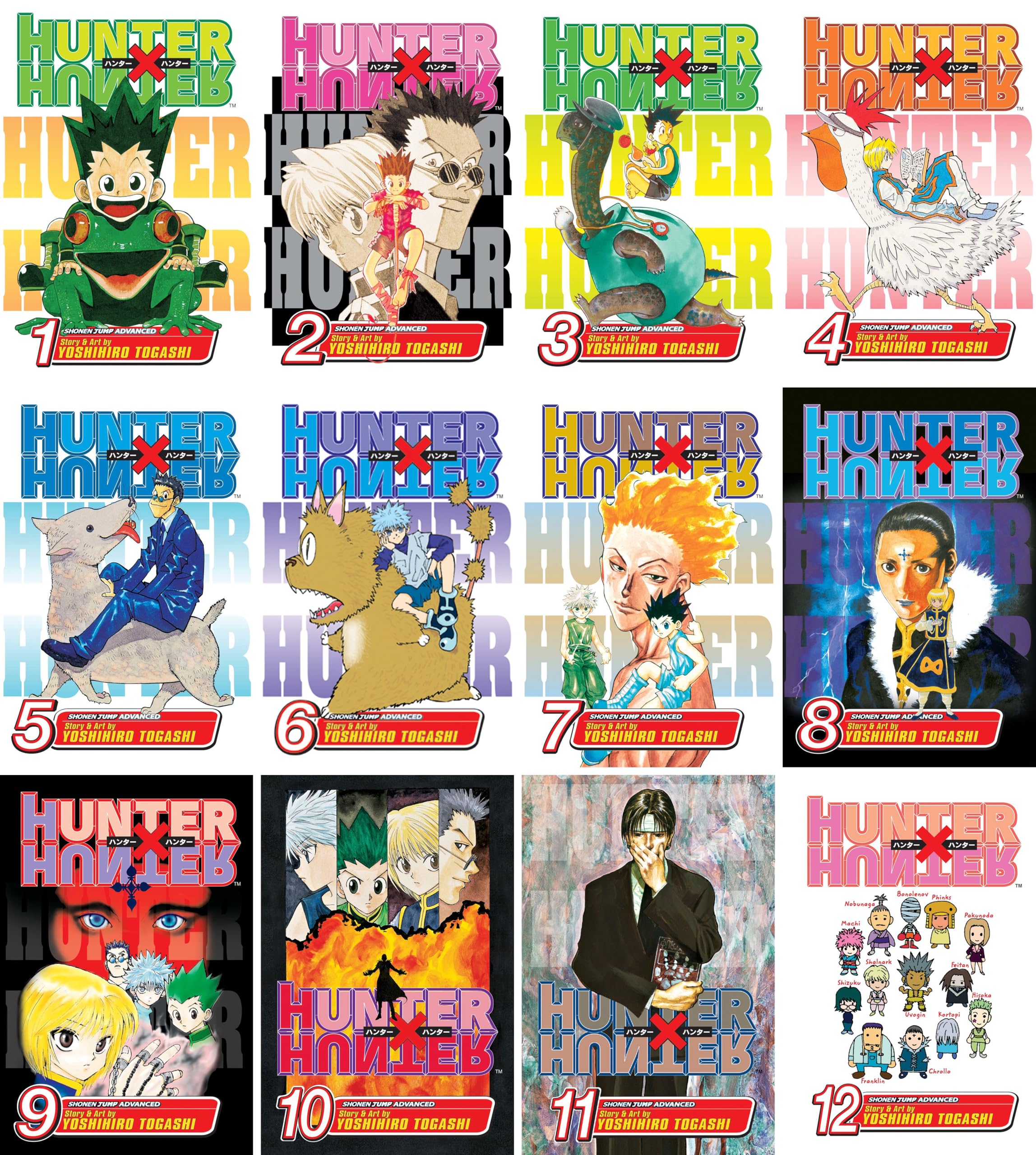 Hunter x Hunter Series, Complete (38 Books) Manga Set, by Yoshihiro Togashi (Volumes 1-38)