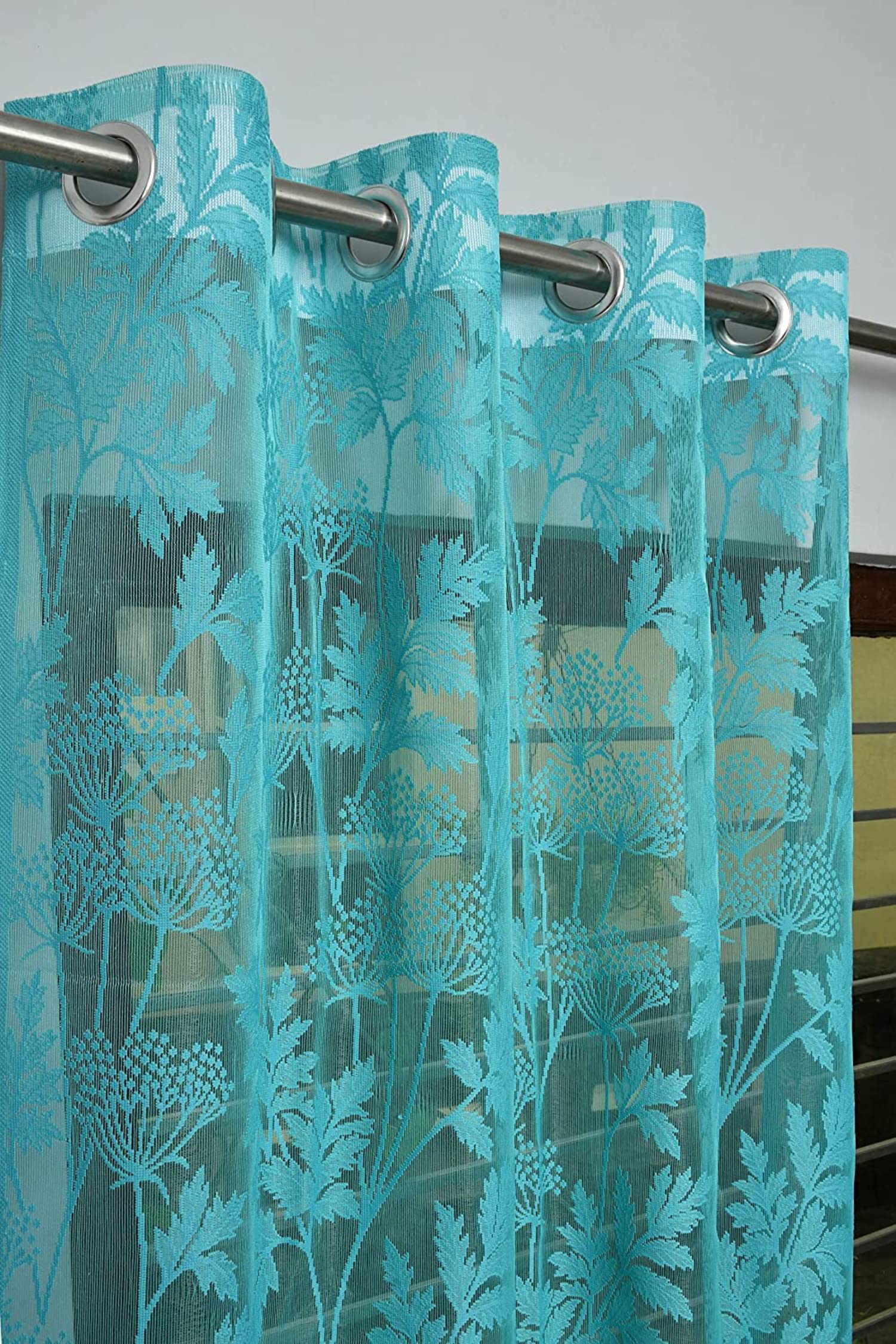 See full amazon price history chart for Fabrilia Floral Pattern Polyester Net Teal Blue Long Door Grommet Curtains Pack Of 2 Piece For Living Room/Bedroom (4 Feet X 9 Feet) Fabrilia Floral Pattern Polyester Net Teal Blue Long Door Grommet Curtains Pack Of 2 Piece For Living Room/Bedroom (4 Feet X 9 Feet) (B0BM5KRGKX) Amazon Price History, Amazon Price Tracker