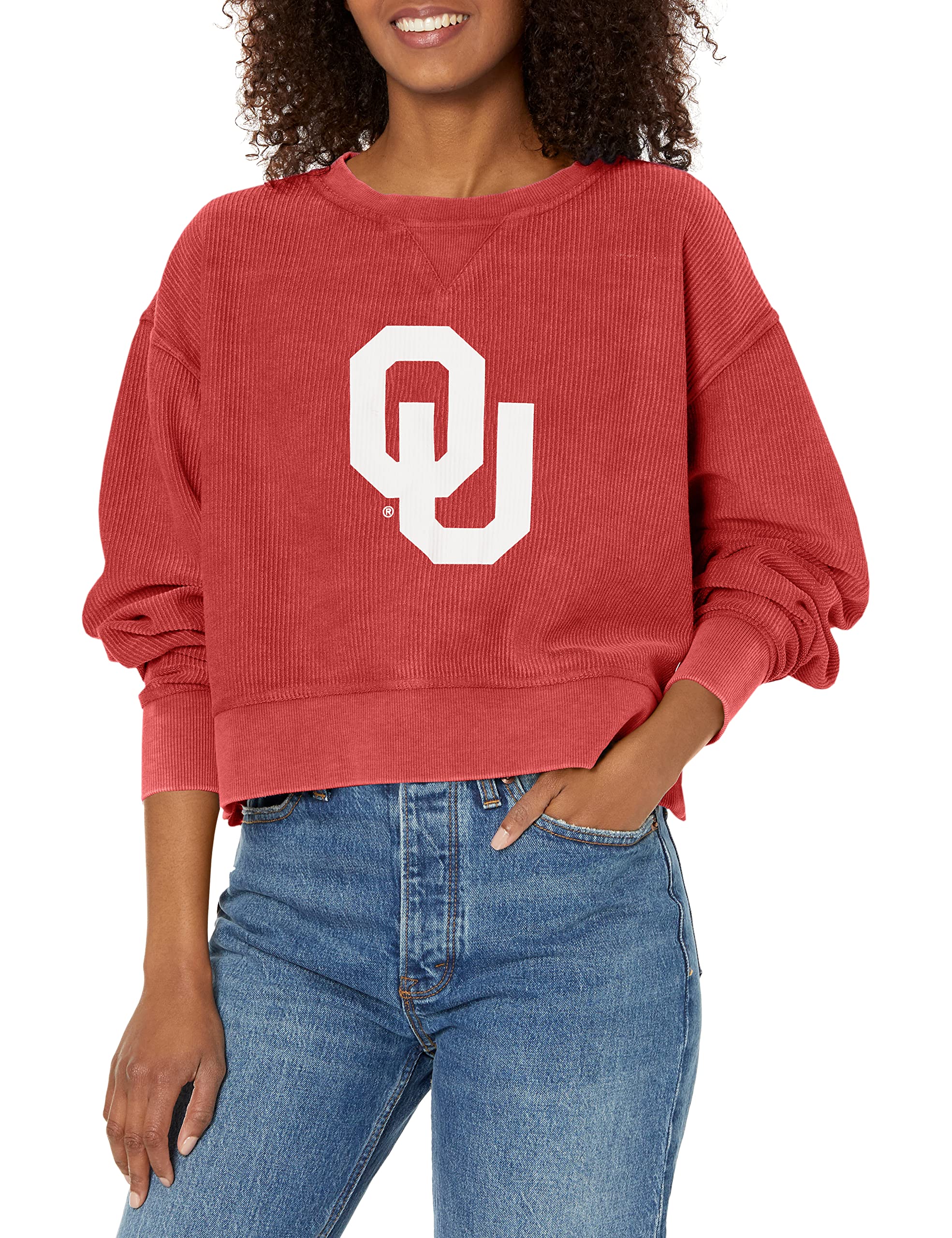 Chicka-d Womens Corded Boxy Pullover