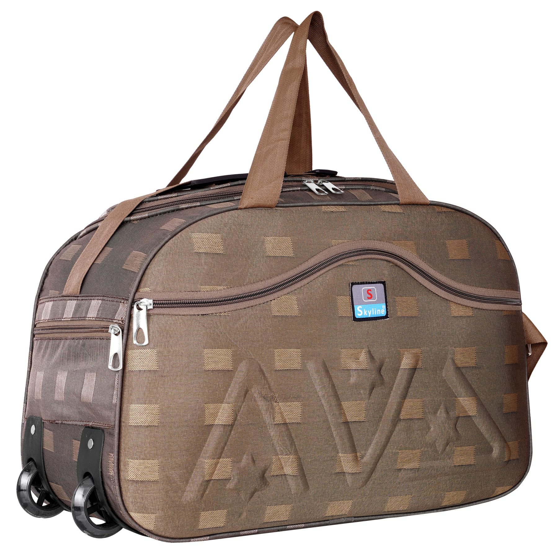 Skyline 60L Travel Duffle Bag – 21-Inch, Perfect for Men & Women (Brown)-image-29
