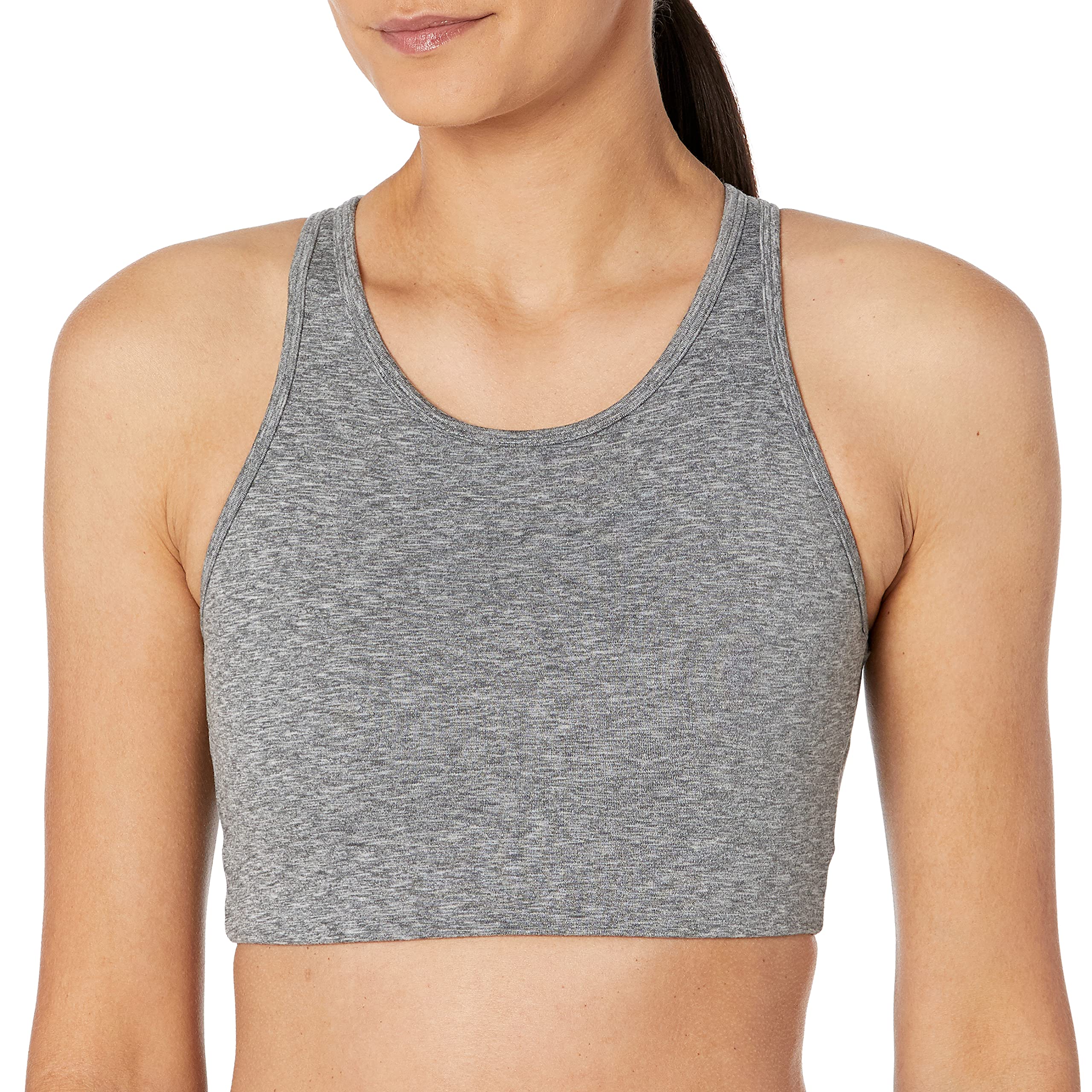 Women's Lattice Strappy Back Longline Yoga Sports Bra (XS-3X)