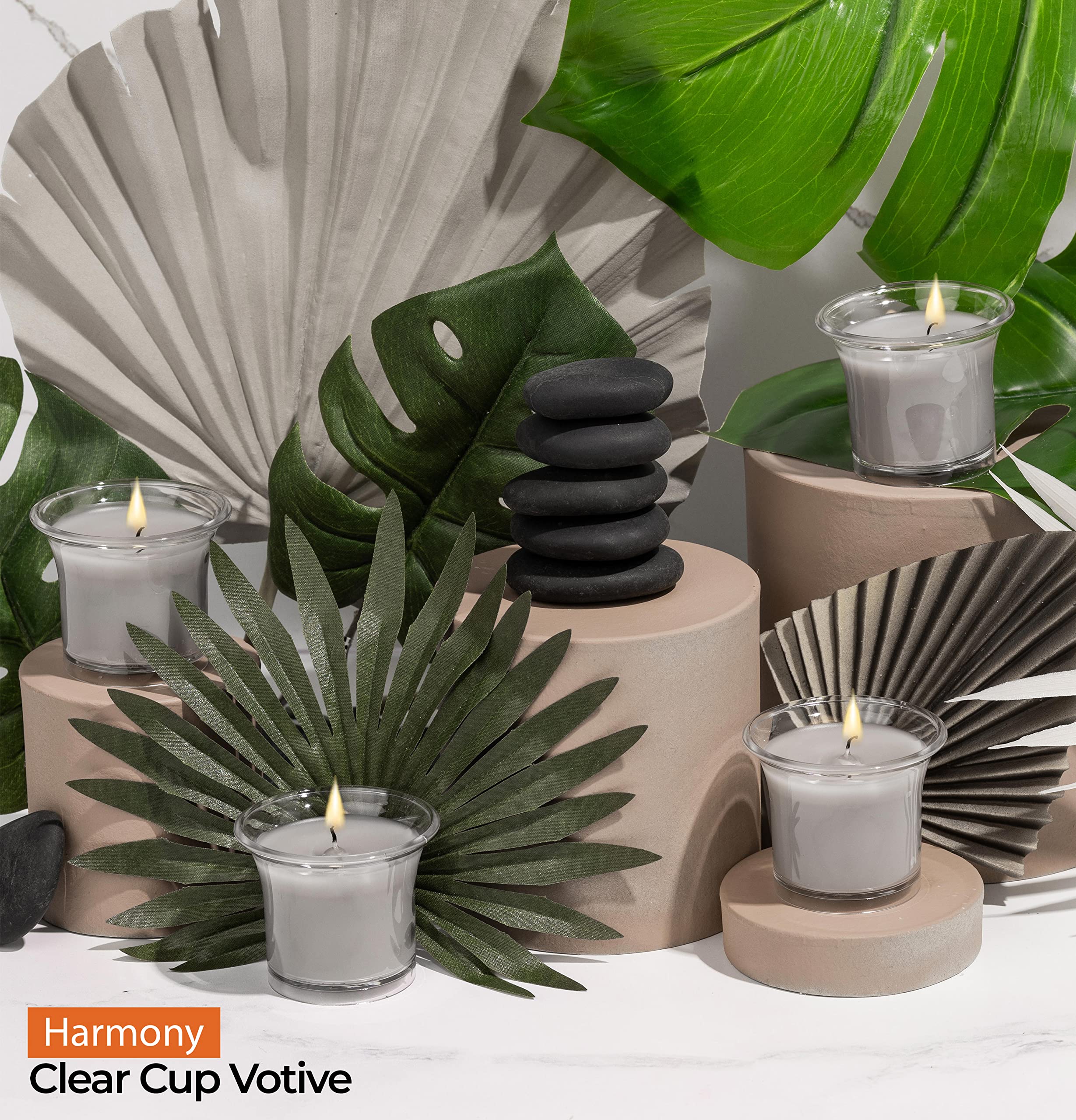 Candele Profumate Votive In Vetro - Set Da 4 Aroma Armonia Made In EU, Durata 12 Ore - Foto 10