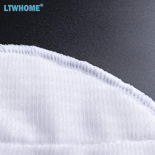 Miniatura 4 de LTWHOME Almohadillas de repuesto para trapeador Vileda de 212.0 °F, O-Cedar, para pisos de madera dura (paquete de 6)