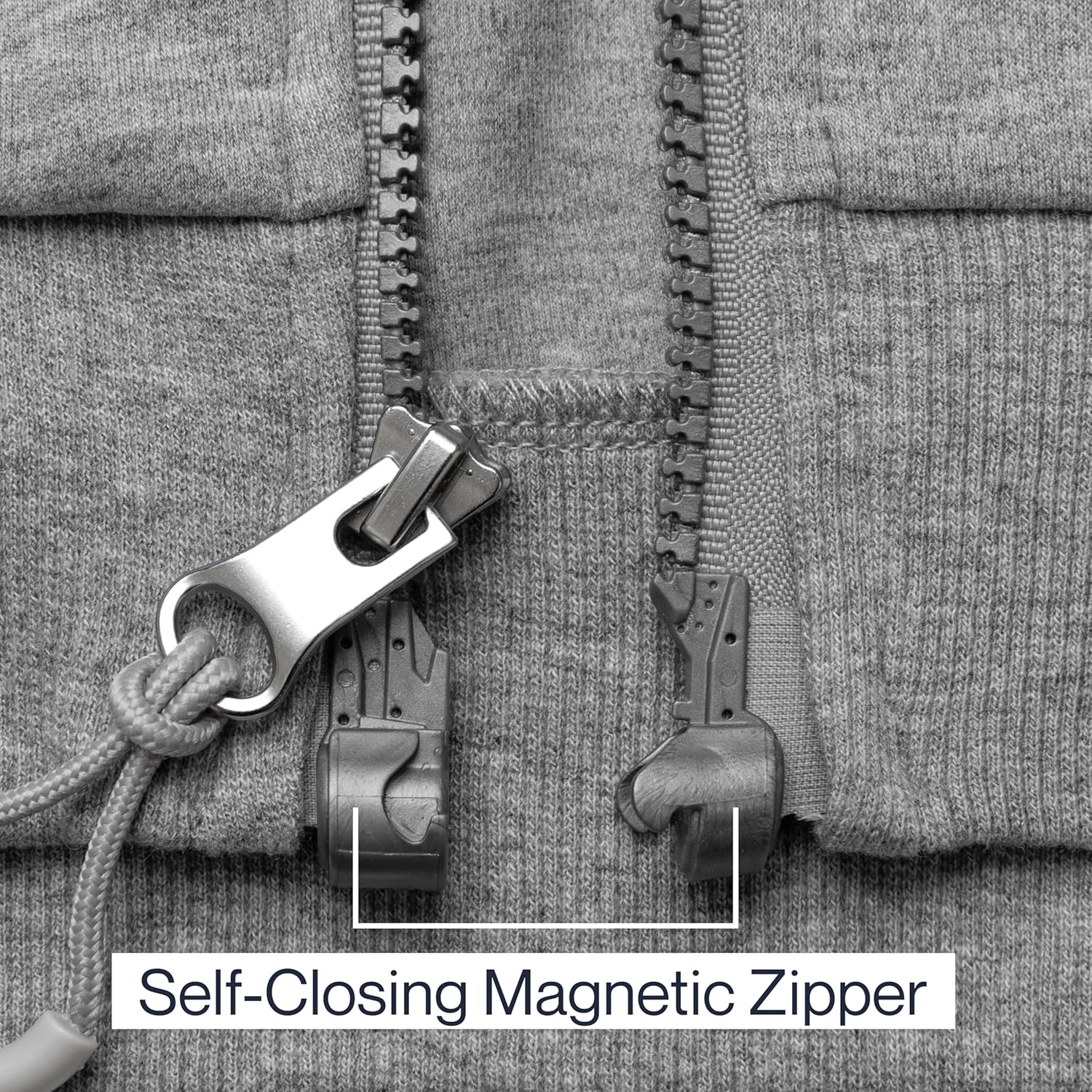 Joe & Bella HoodEase Magnetic Zip Up Mens Hoodie, Self Closing Hoodie - One-Hand Closure, Premium Stretch Fabric