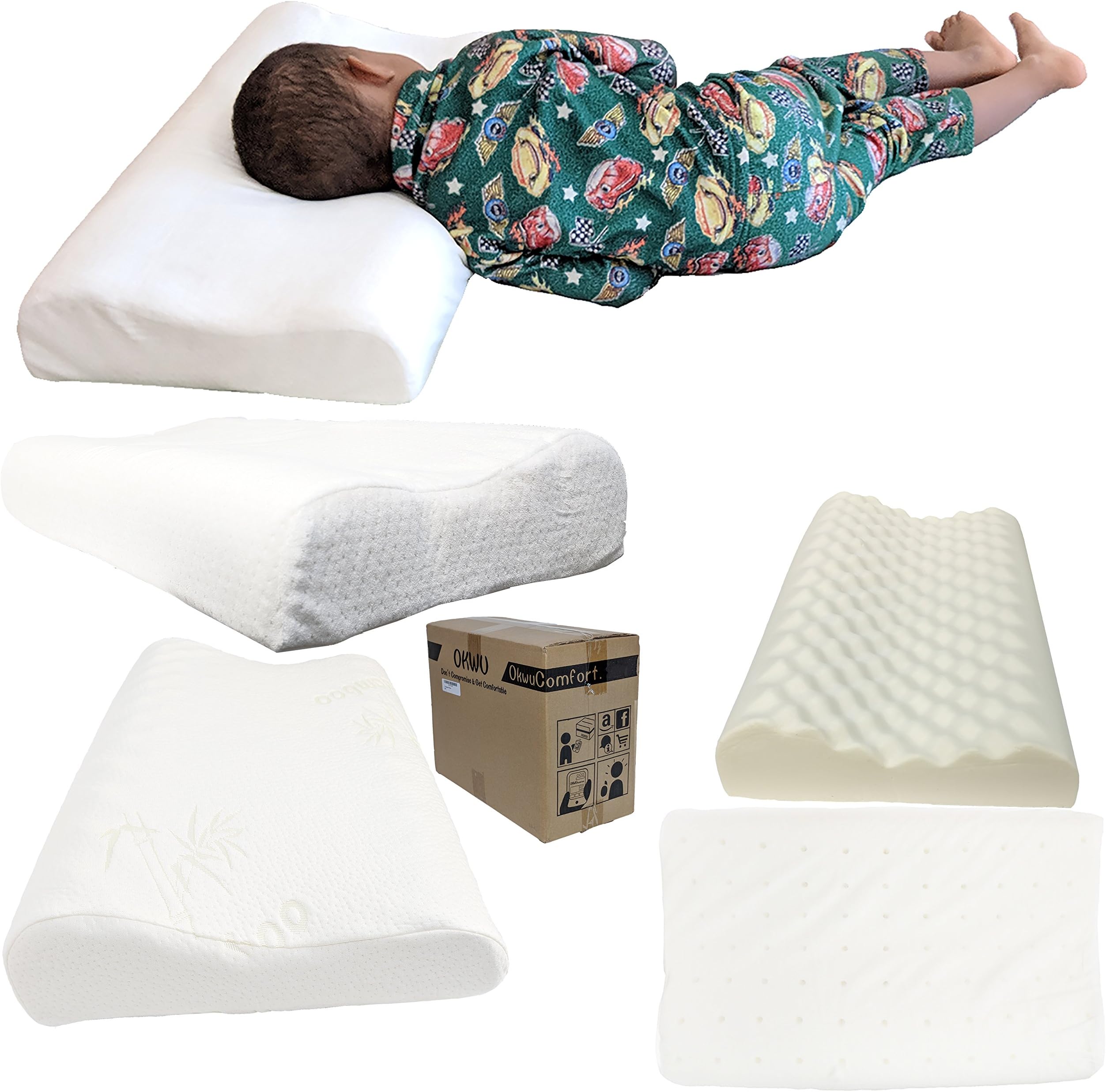 Memory Pillow Contour Hypoallergenic Dust mite FREE Resistant washable removable. As good as Coop. Available in Standard and Queen sizes.