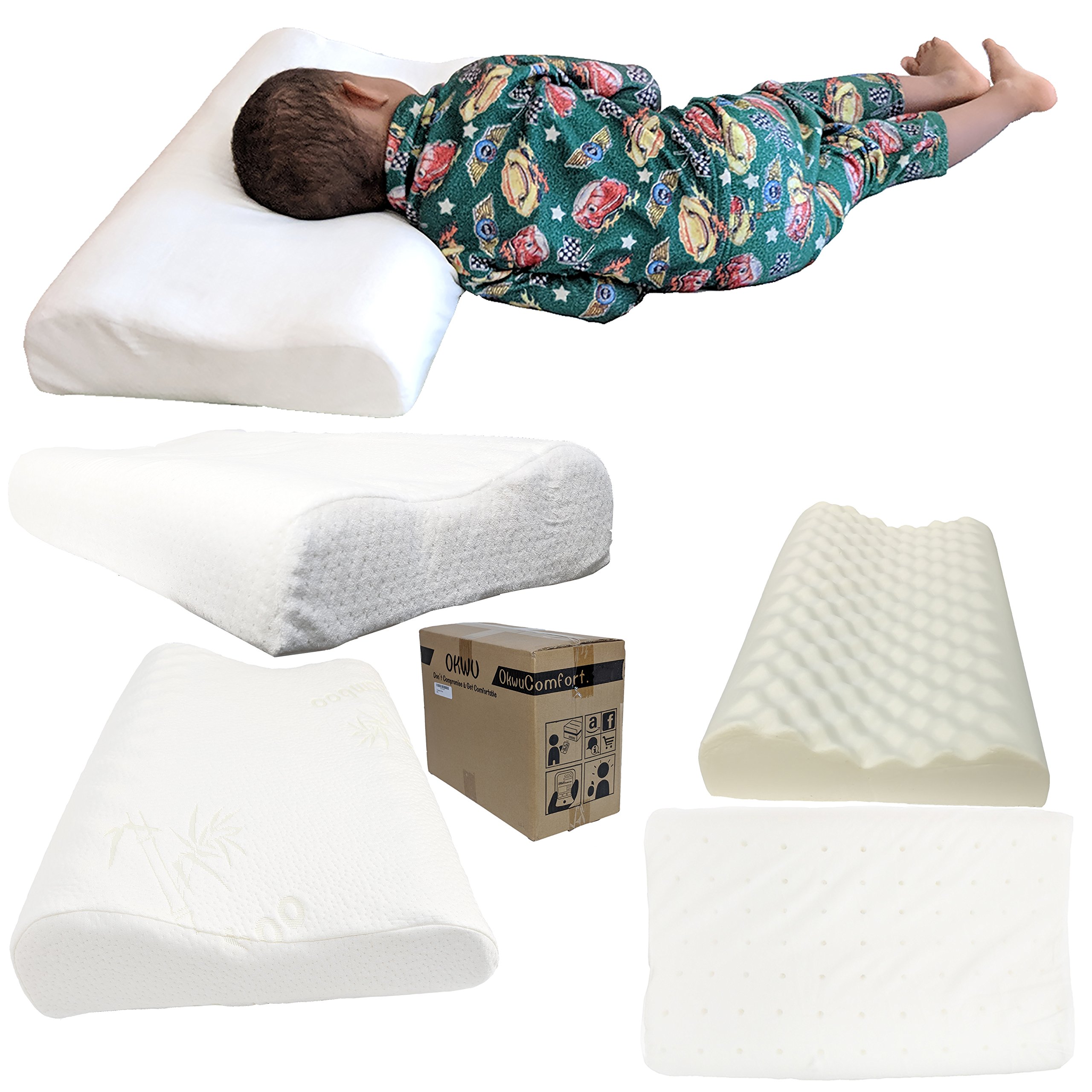 Memory Pillow Contour Hypoallergenic Dust mite FREE Resistant washable removable. As good as Coop. Available in Standard and Queen sizes.