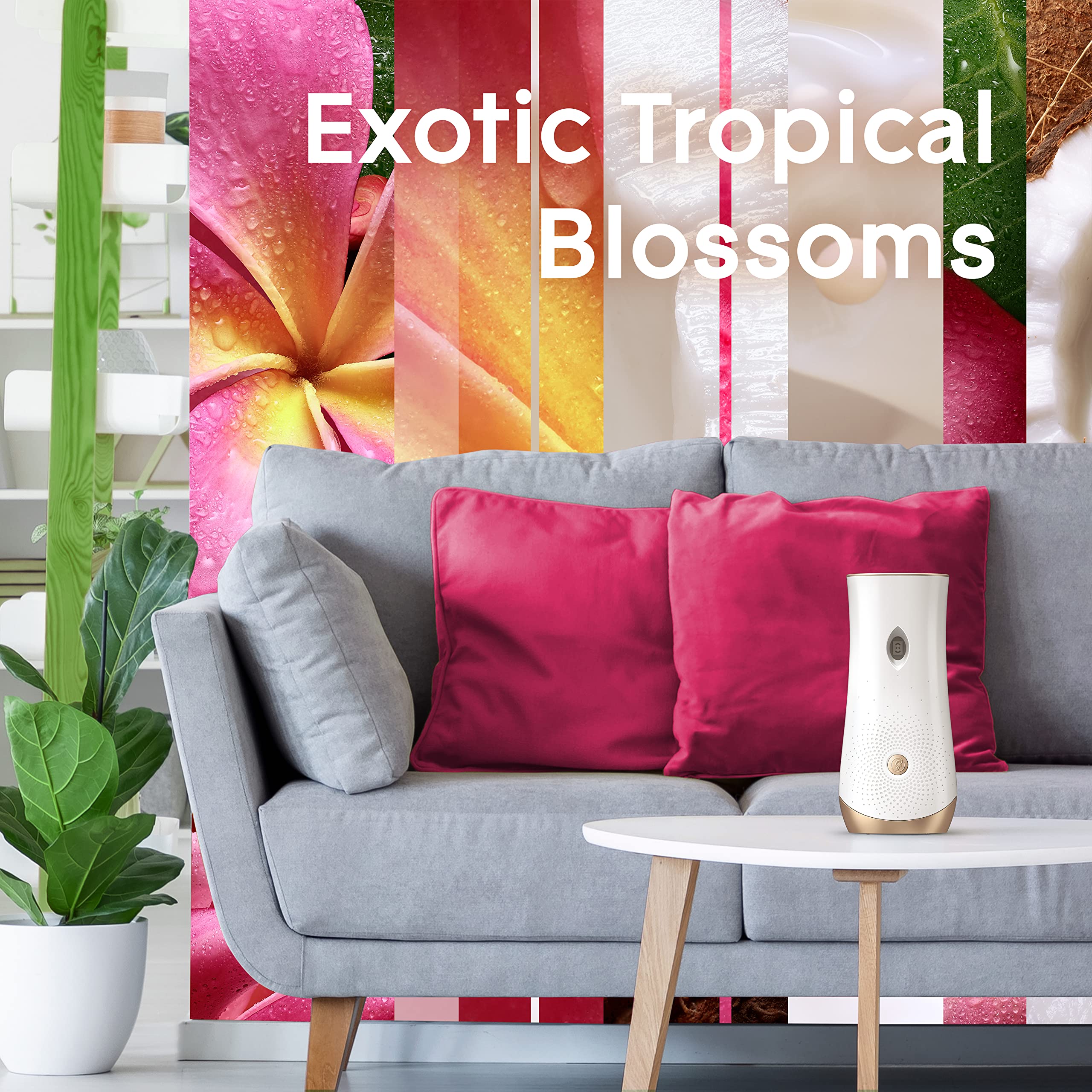 Glade Automatic Spray Ricarica, Profumatore per Ambienti, Fragranza Exotic Tropical Blossom, Formato Scorta da 4 Ricariche da 269 ml - 5