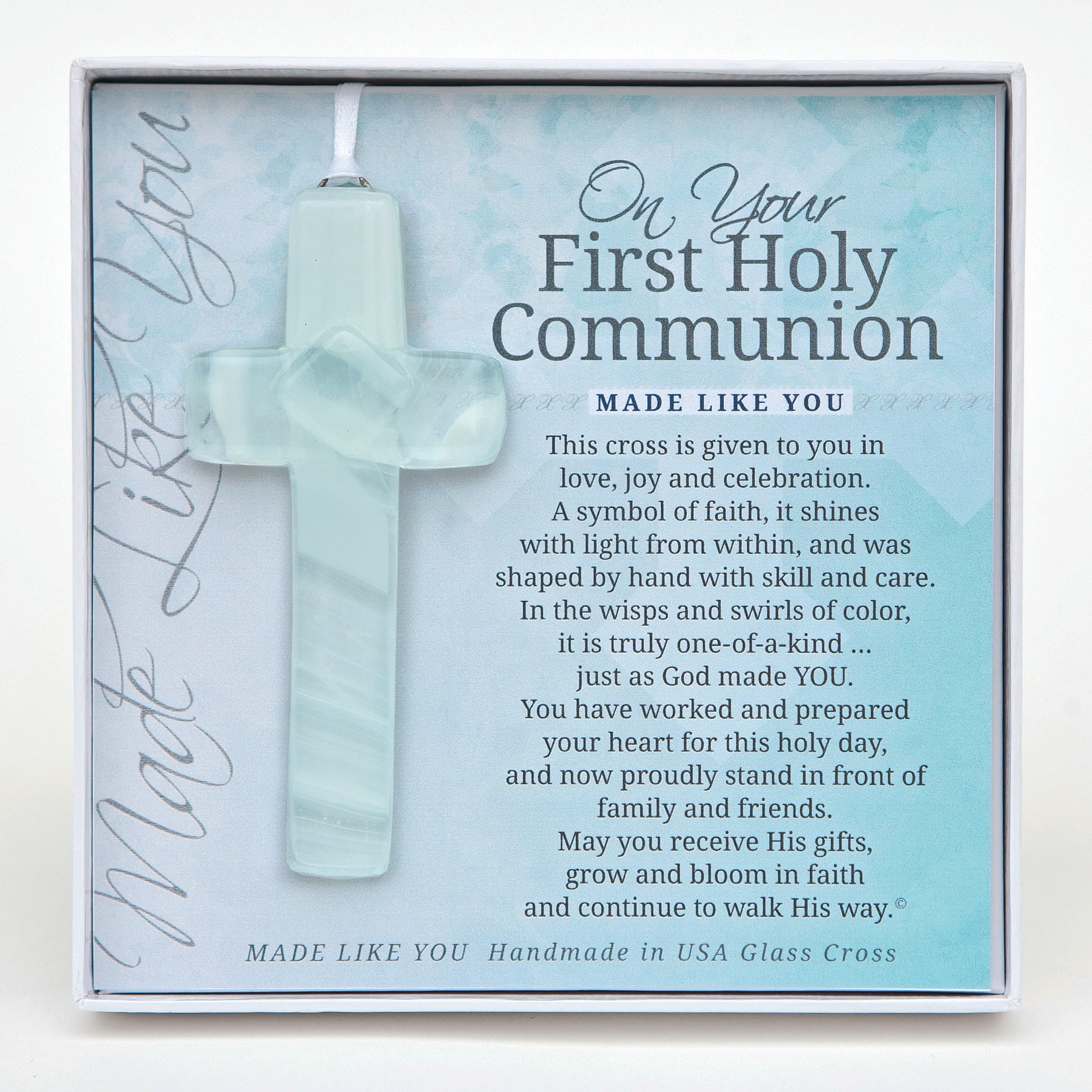 The Grandparent Gift Co.The Grandparent Gift Co. Handmade Glass Cross: First Communion Gift