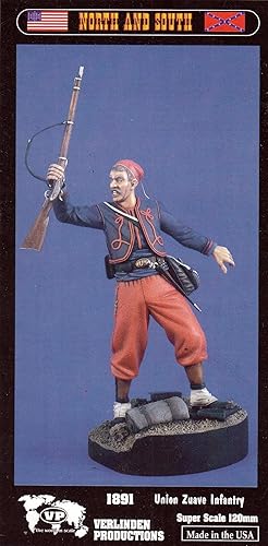 Verlinden VER1891 Figura Norte y Sur de 4.724 in - Union Zuave Infantry [Kit de construcción de modelos]