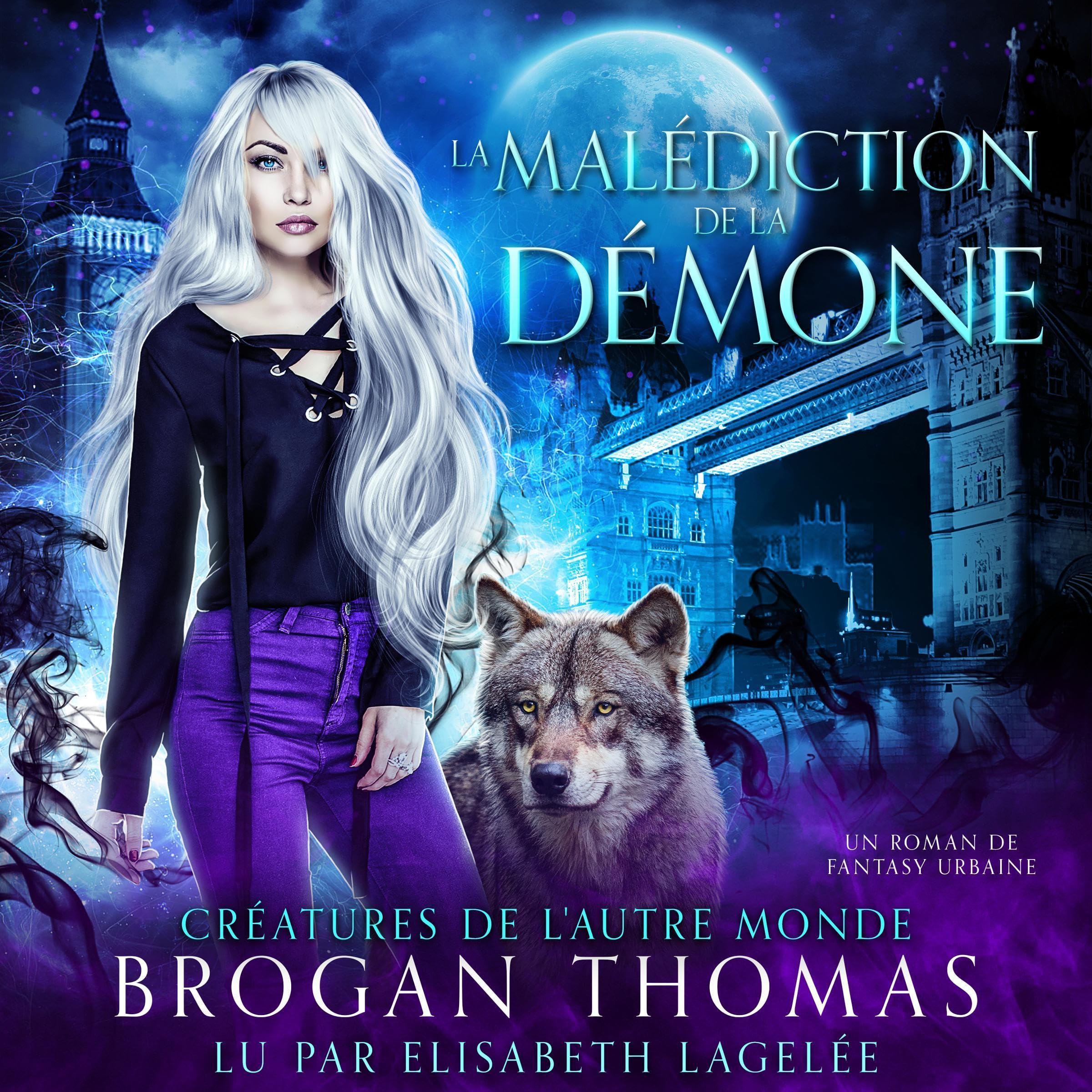 Cover art for La malédiction de la démone: Un roman de fantasy urbaine