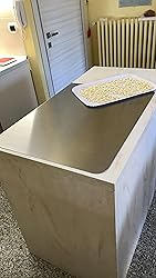 Tagliere Acciaio Inox Professionale 110x60 Cm - Per Cucina, Antiaderente E Antiscivolo - Foto 5