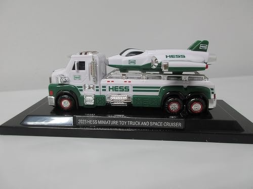 Miniatura 6 de Hess Toy Truck 2023 25th Anniversary Mini Collection - Primer camión, camión de juguete con crucero espacial y petrolero