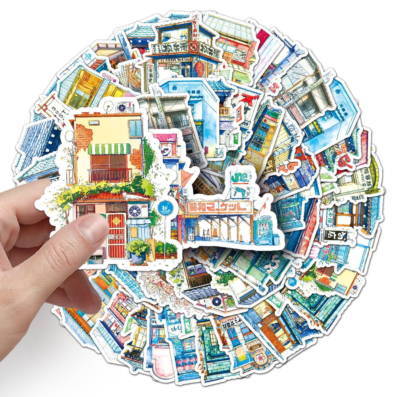 Lot De 50 Autocollants En Vinyle Imperméable Motif Palmier