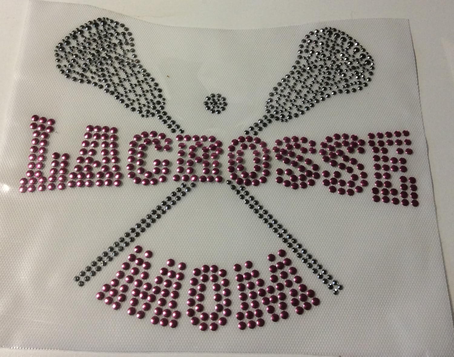 Rhinestone Lacrosse Hot Fix Transfer Iron On