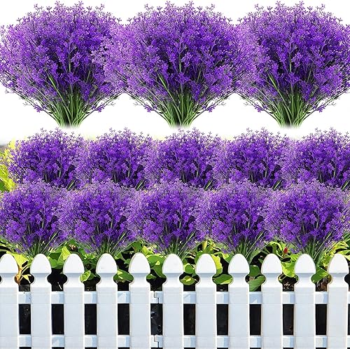 Glitinsel 30 piezas de flores artificiales de respiración de bebé, de plástico, a granel, de gypsophila, ramo de flores artificiales grandes para