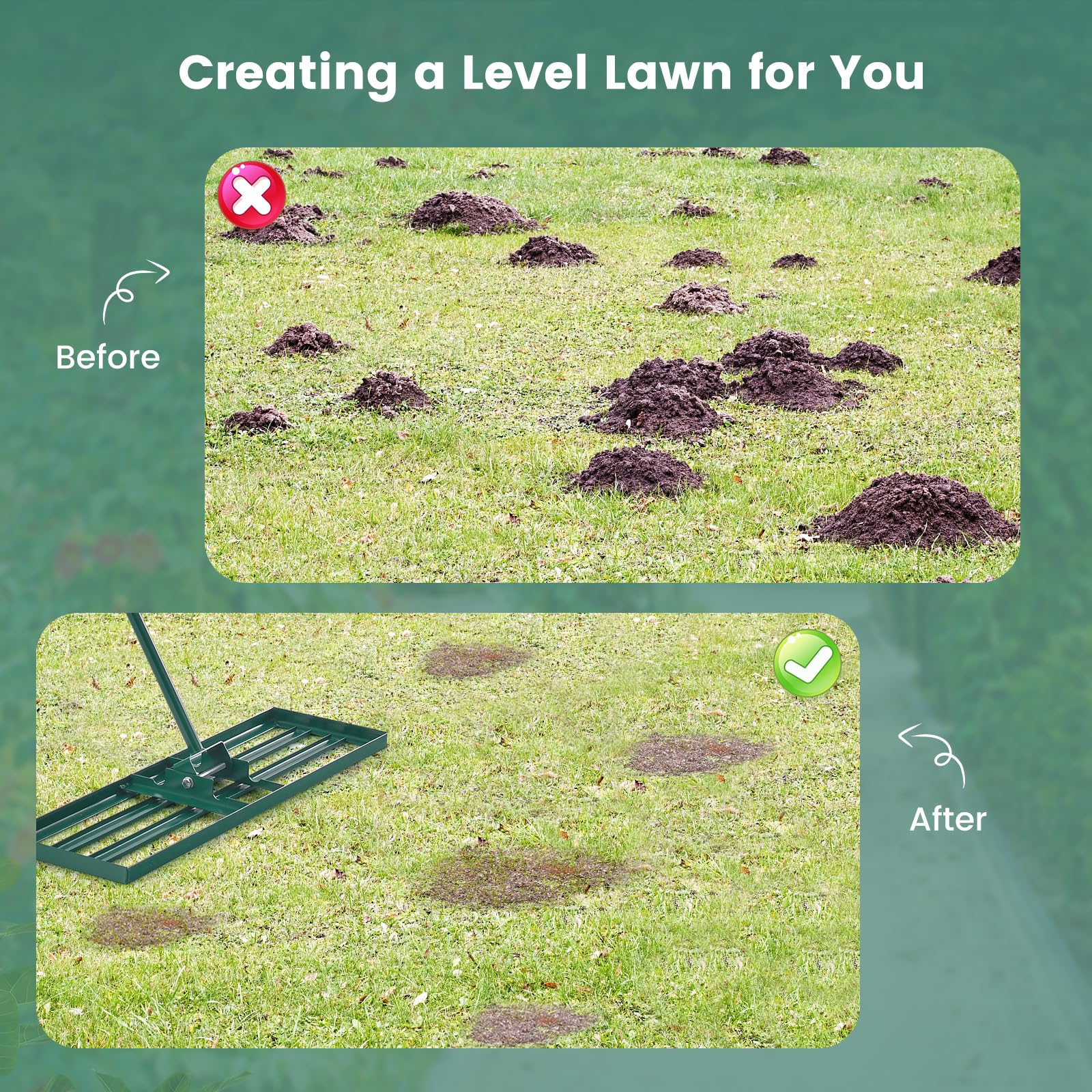 Snapklik.com : Lawn Leveling Rake, 30