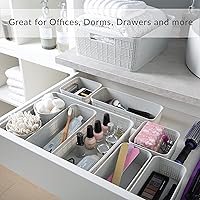 Vista 3 de Simplify Juego de organización de 5 piezas Contenedores de varios tamaños Multiuso Oficina Escritorio Dormitorio Baño Cesta