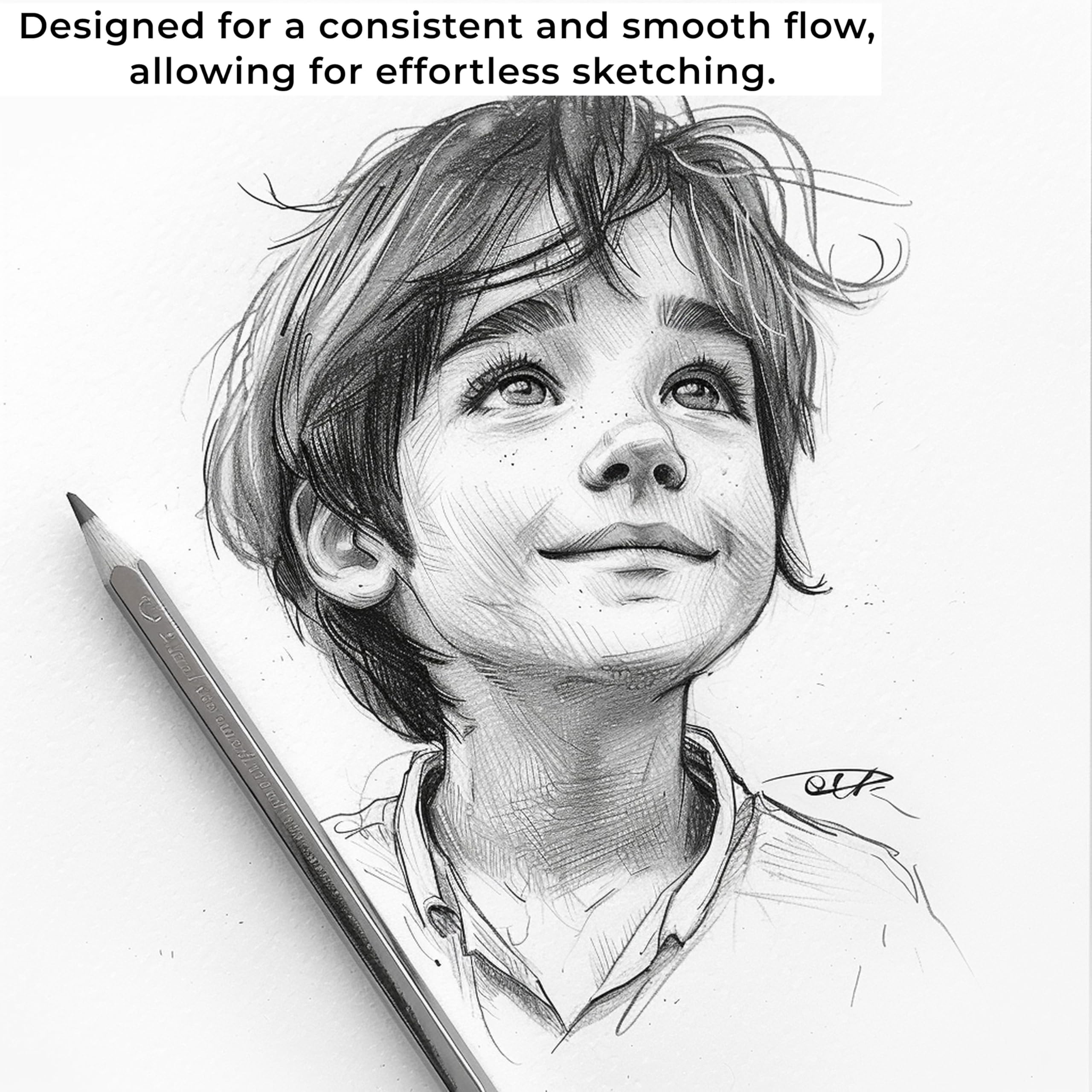 Sketch Pencil Set of 27 Pieces - Drawing Pencil Set and Shading Pencil Set for Artists, Perfect Sketching Kit of Charcol Pencil and Shading Art with Carry Box (MFP1227) 4