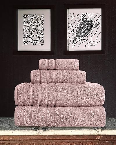 Miniatura 2 de Towels Beyond - Juego de toallas de lujo para baño, 100% algodón turco, de secado rápido, toallas de baño suaves y absorbentes, toallas de mano y