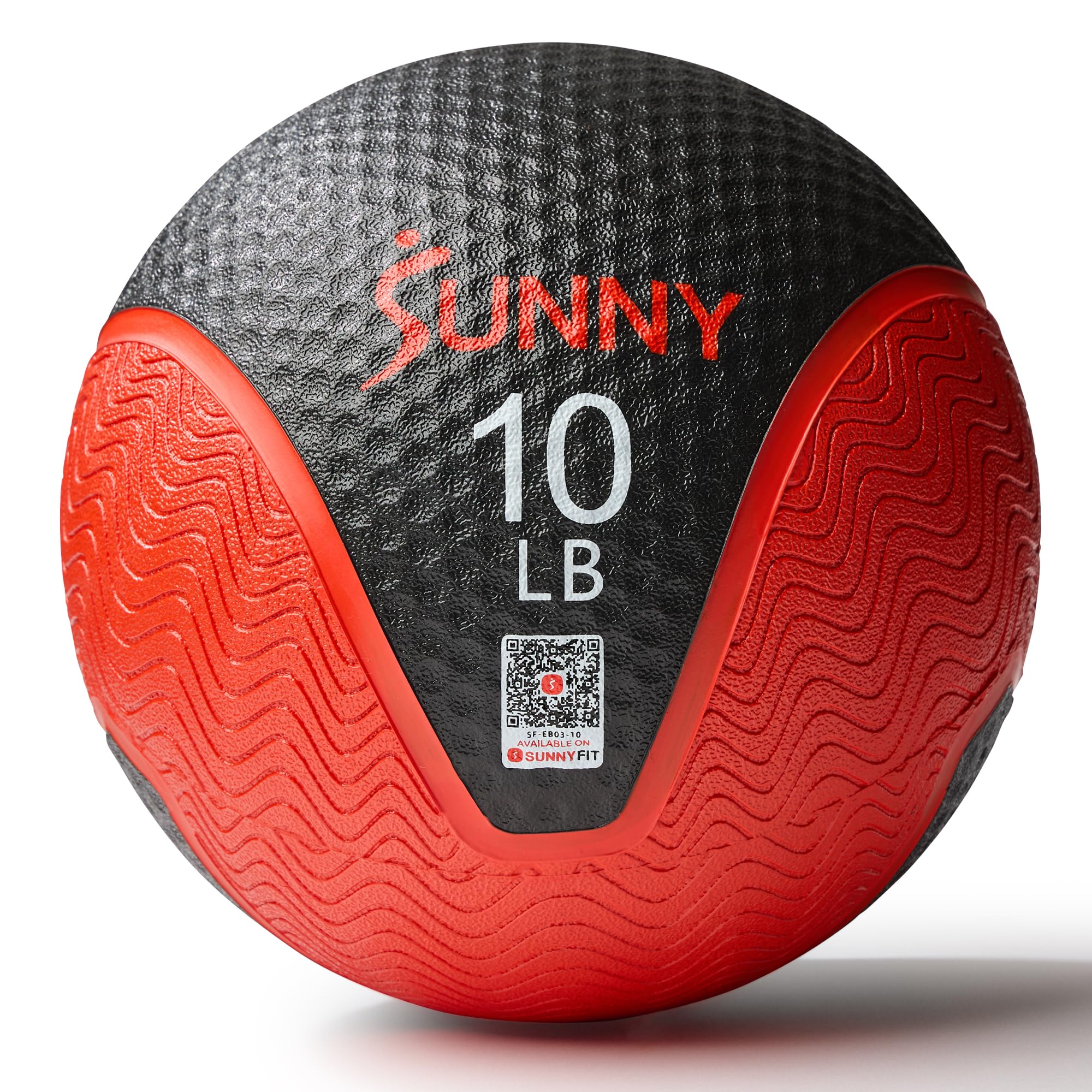 Sunny Health &amp; Fitness Medicine Ball with Premium Dual Textured Grip