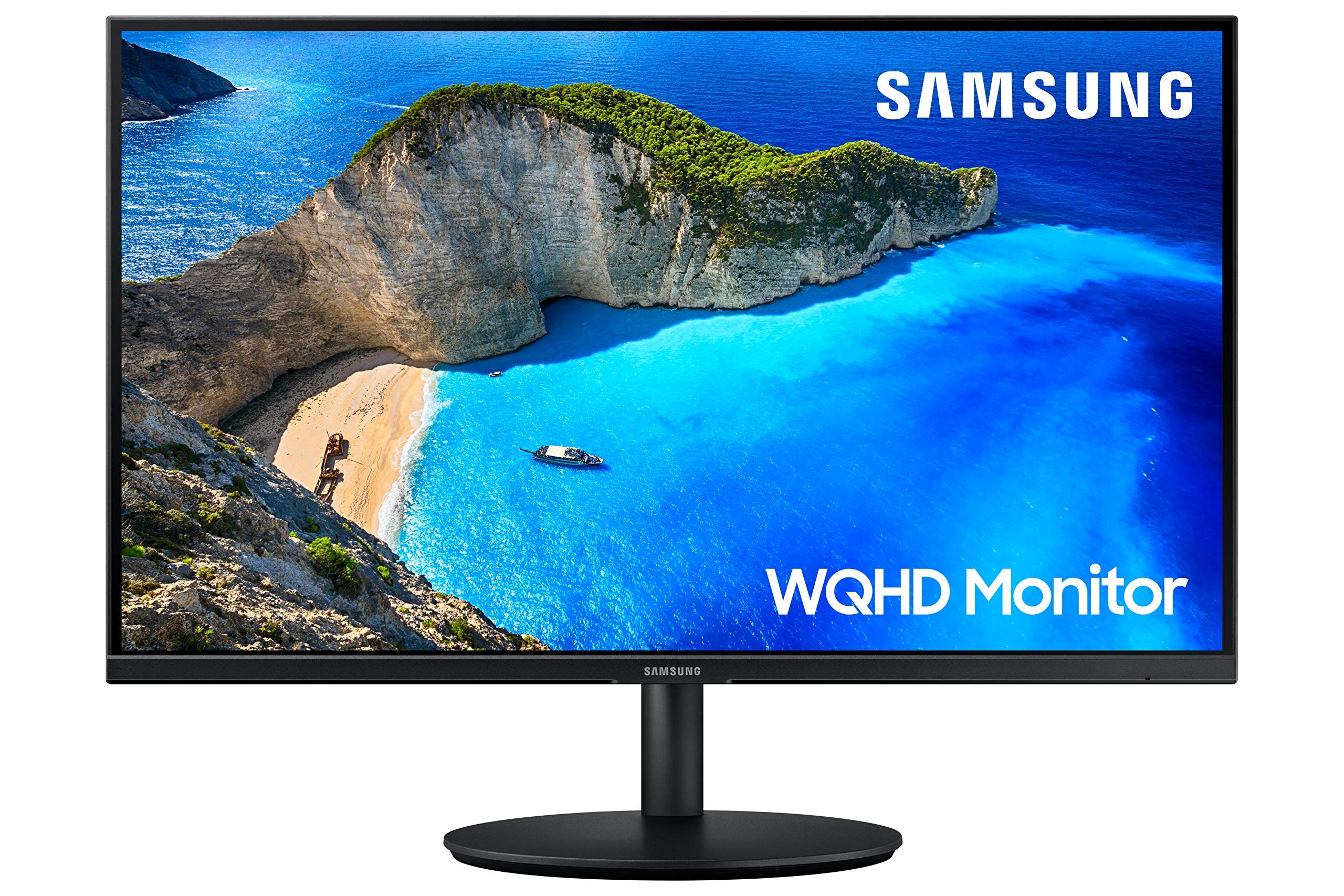 SAMSUNG 27-Inch T70 WQHD Monitor with IPS Panel (LF27T700QQNXZA, 2020), Black (Renewed)