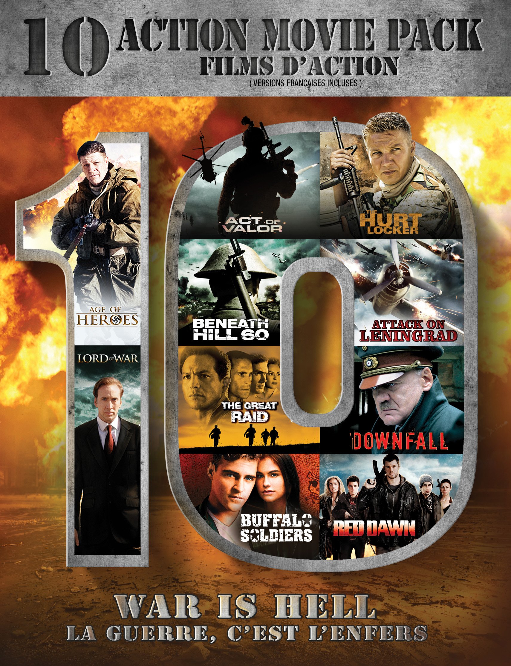 War Is Hell: 10 Action Pack (Bilingual) [DVD]