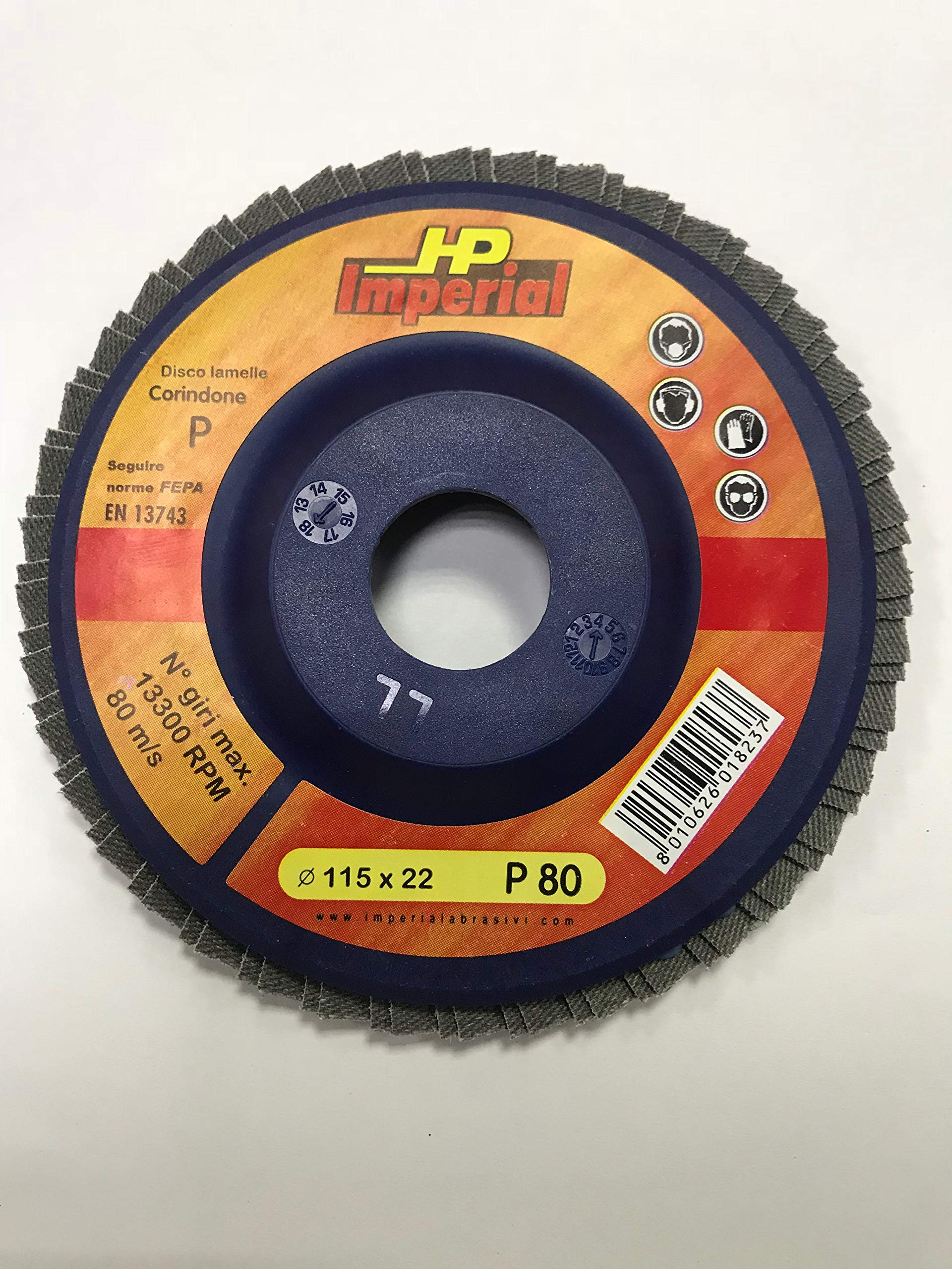 Cevik DL11580H - Disco De Lámina Para Hierro Diam. 115 mm. Grano 80
