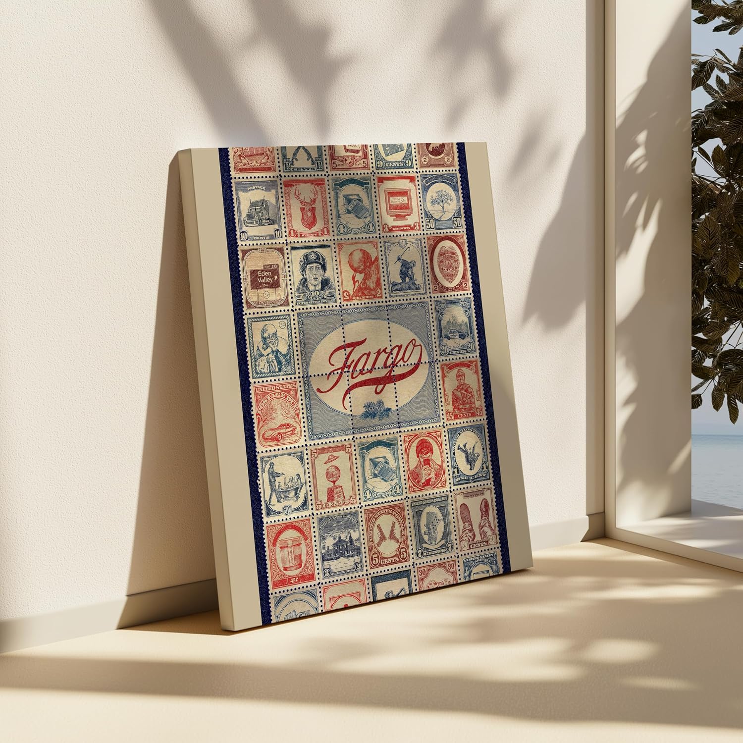 Poster Master Vintage Movie Canvas - Retro Fargo Print - Television Series Art - Gift for Men & Women - Classic Wall Decor for Home Theater, Living Room or Office - 8x10 STRETCHED Canvas