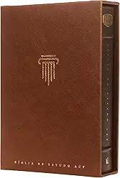 Bíblia de Estudo ACF, Couro-soft marrom | Com comentários da King James Study Bible