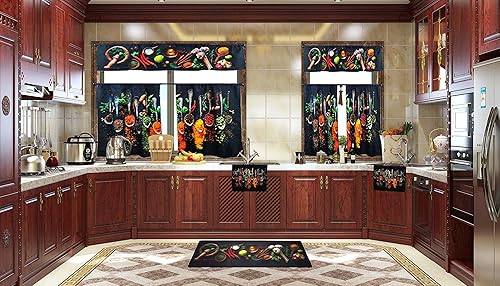 Miniatura 9 de UpNUpCo Artistic Beautiful - Tapete de cocina antifatiga único, tapete de cocina acolchado para aliviar el dolor, tapetes para el suelo delante del