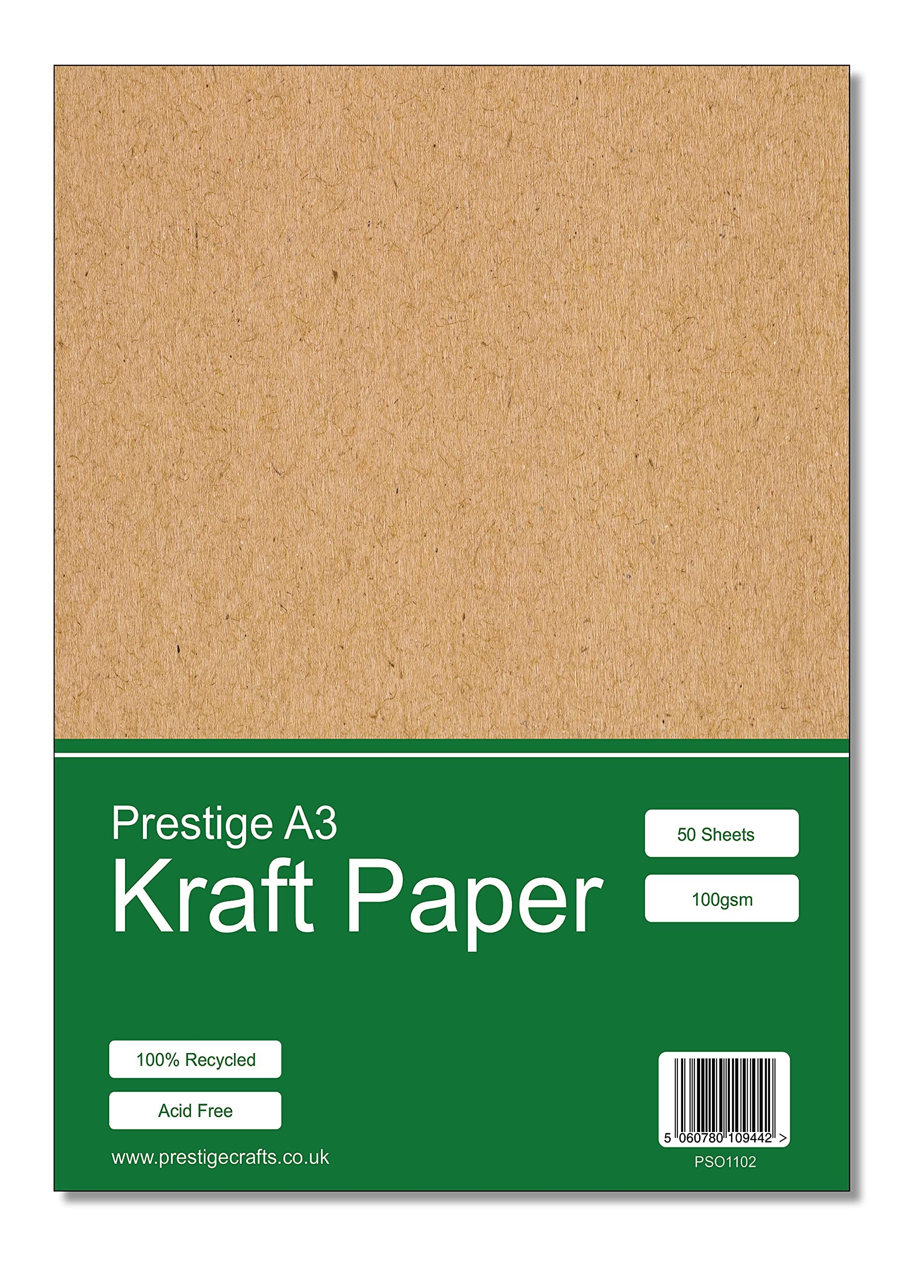 Prestige Sales Online Brown Kraft Paper A3 Recycled 100Gsm 50 Sheets