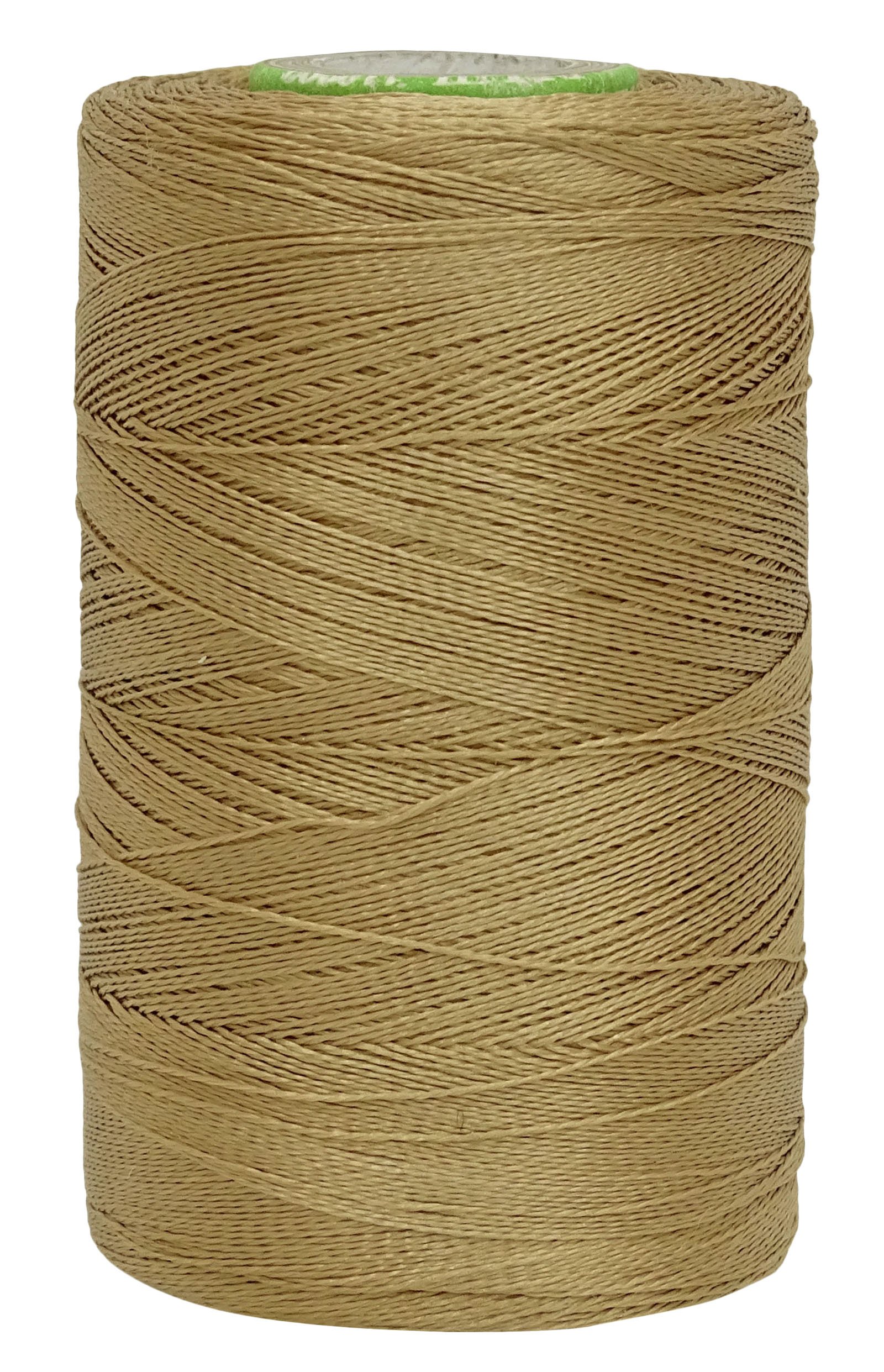 Fil broderie soie art marron clair machine main 2 ply bobine 680 mètres