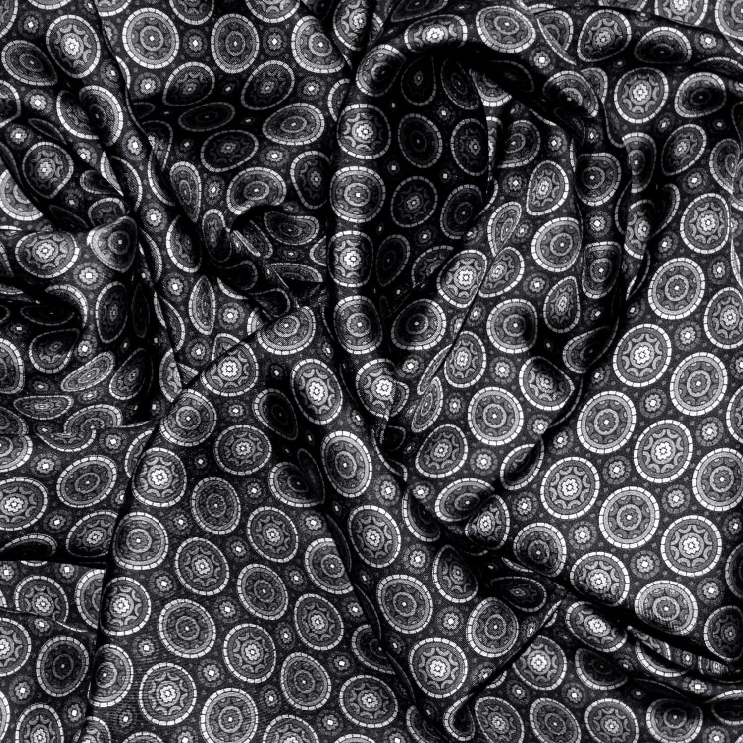 LORENZO CANA - Sciarpa - A pois - Uomo nero nero
