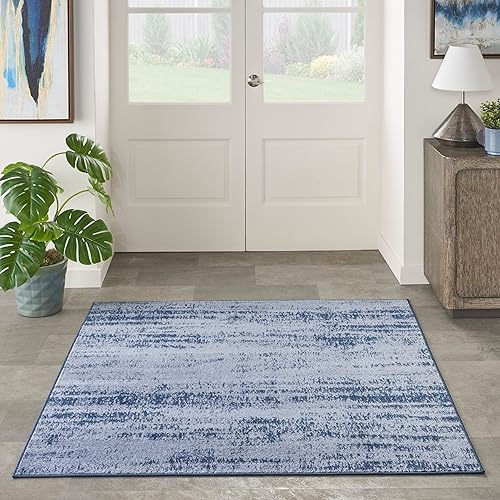 Vista 55 de Nourison Home Essentials - Alfombra moderna de 5 x 7 pies, gris/beige