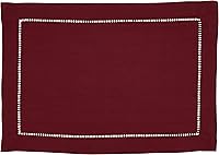 Vista 81 de SARO LIFESTYLE Mantel con borde cosido con dobladillo, negro, 72"x72