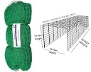 RAISCO Cricket Net with Roof Covered 50X12X15 Foot (Green) gallery image