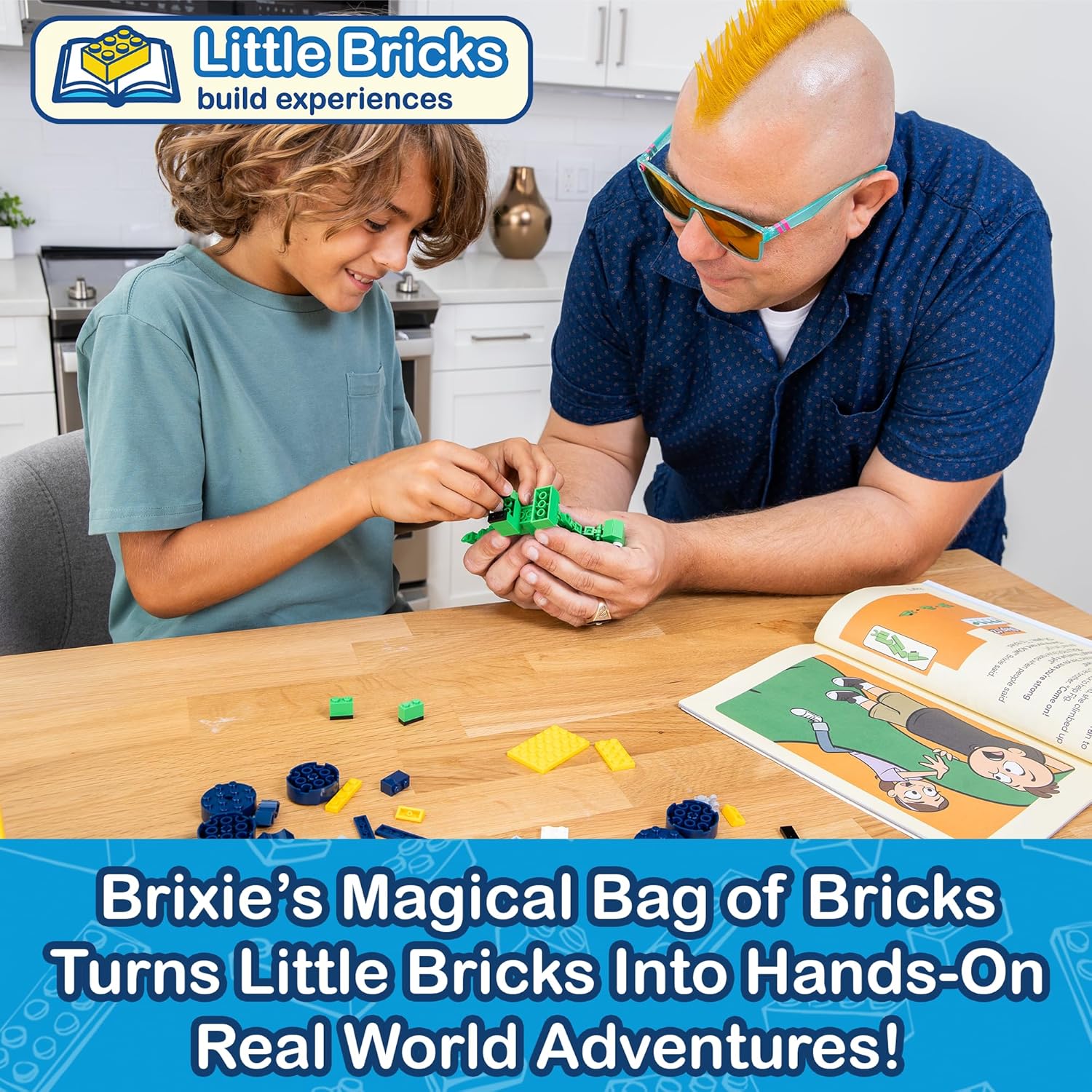 Little Bricks Build Experience, The Adventures of Brixie and Fig | Interactive Reading & Building Blocks Toy for Children & Kids, Gift for Boys & Girls, Educational Playtime | Ages 6+