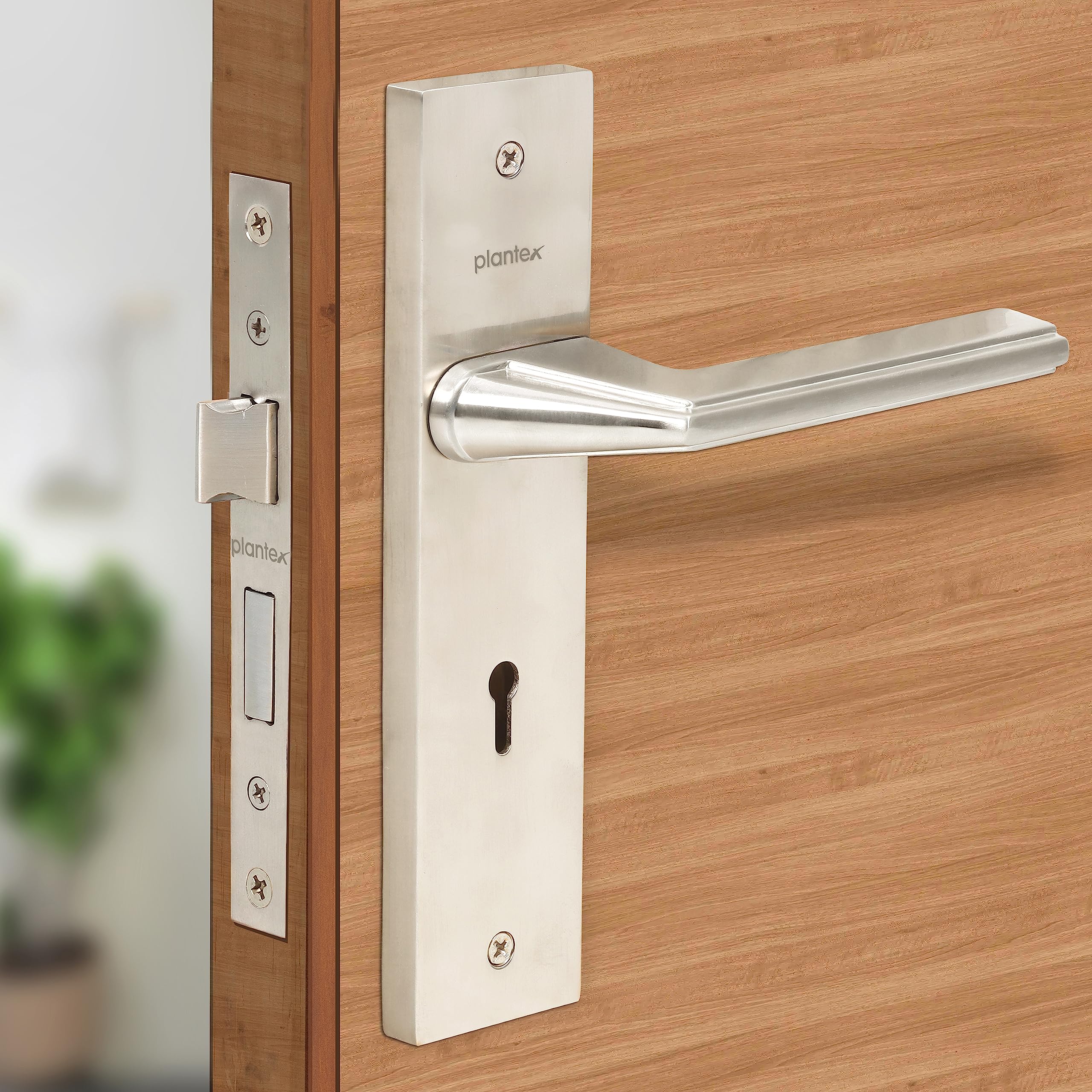 Plantex Heavy-Duty Door Lock Set - Main Door Lock Handle Set/ 6-Lever Lock Mechanism with 3 Years of Warranty/Mortise Lock with 3 Keys, Brass Lock Body & Cylinder(Matt) (B0C6QZBX76) Amazon Price History, Amazon Price Tracker