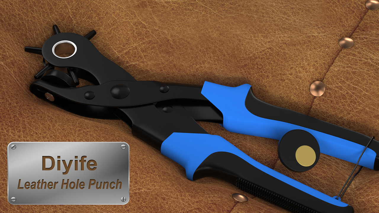Leather Hole Punch Tool Set - 6 Sizes For Belts, Dog Collars, Straps, And DIY Crafts - View #7