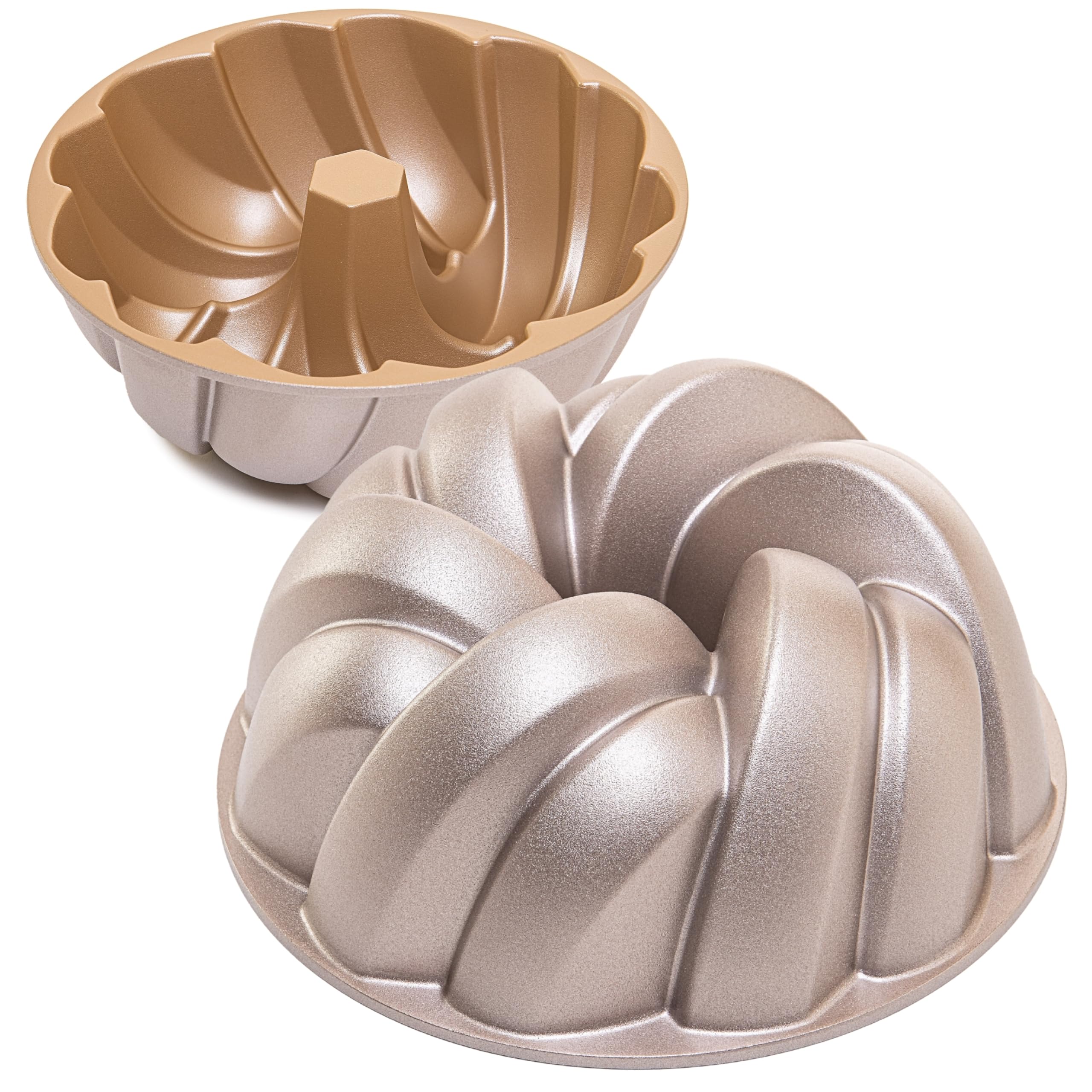 Erreke Moule à Gâteau avec Double Revêtement Antiadhésif, Plait | Moule Kouglof. Moule Gateau. Moule à Tarte. Aluminium Moulé Résistant. Savarin Cuisson Uniforme. Pour Pâtisserie Maison